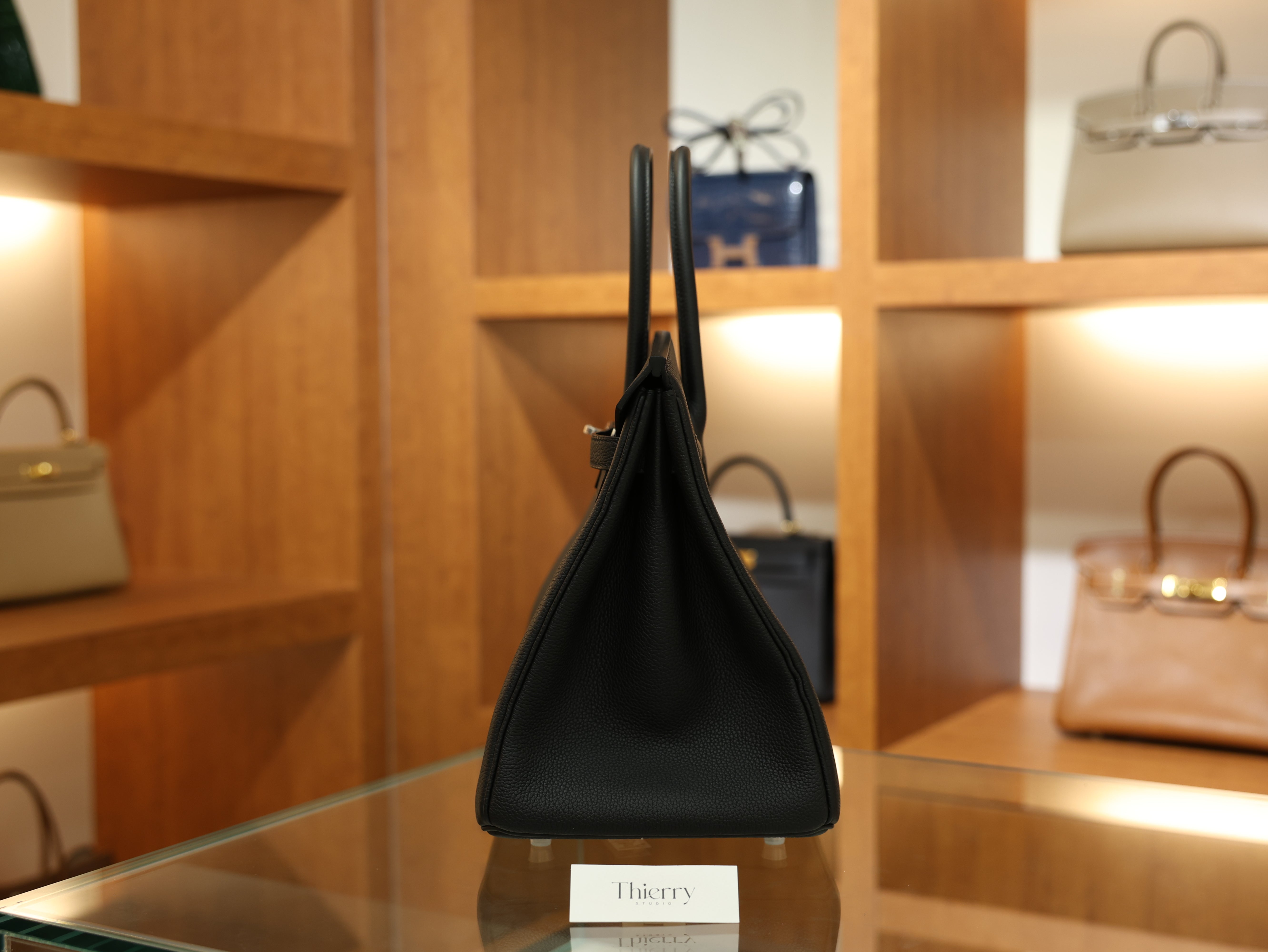 버킨 35 토고 블랙 은장