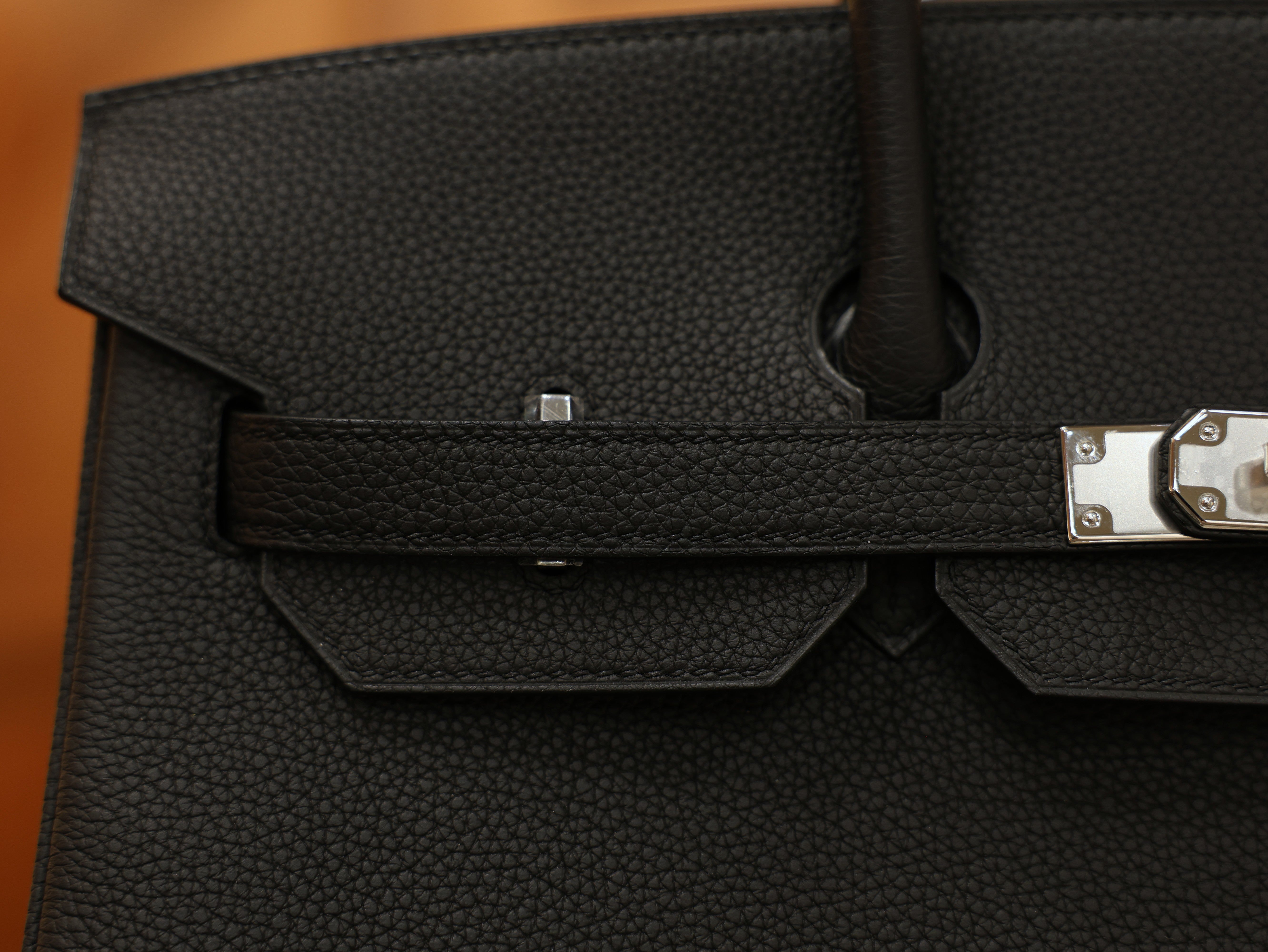 버킨 35 토고 블랙 은장