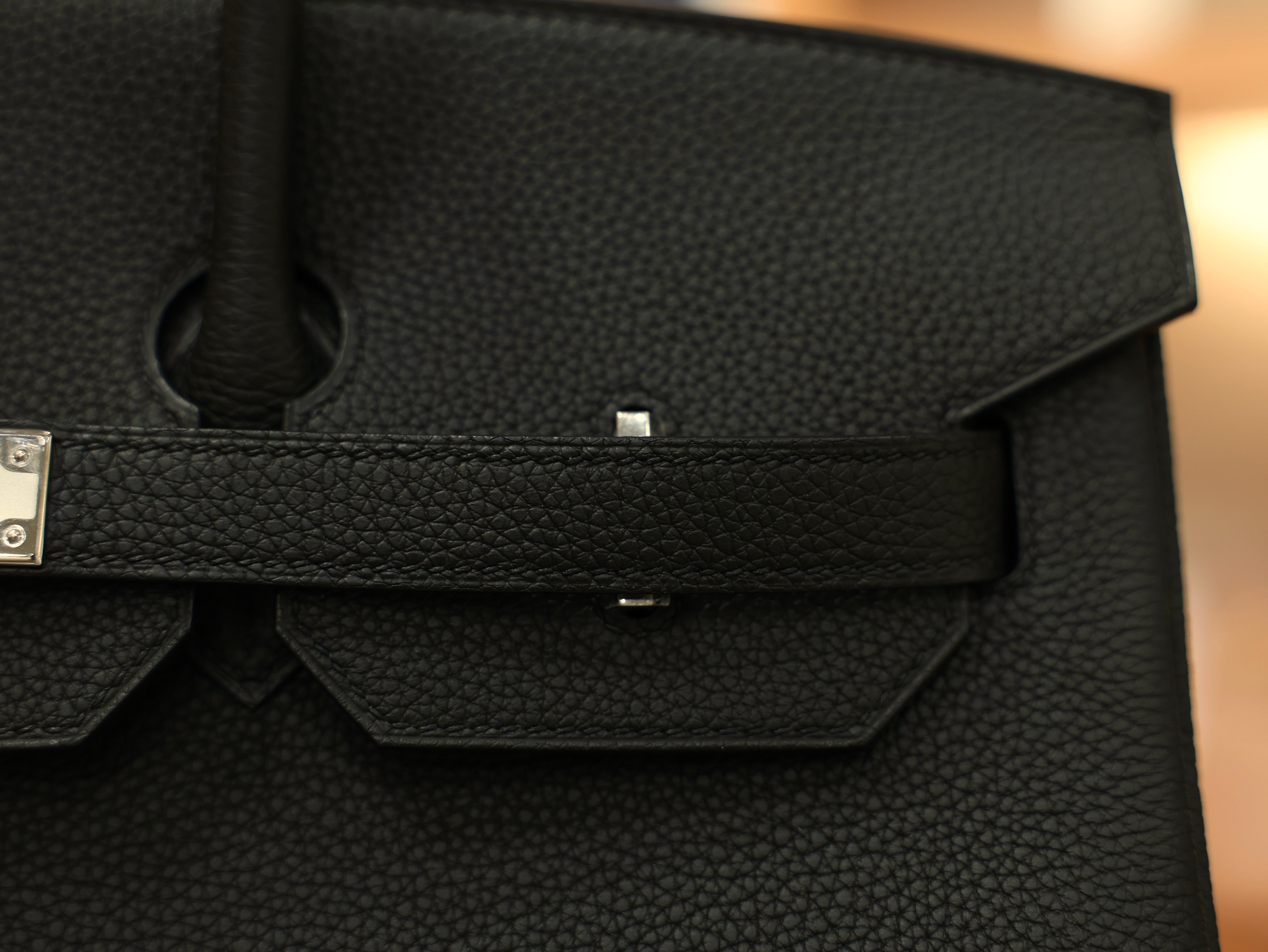 버킨 35 토고 블랙 은장