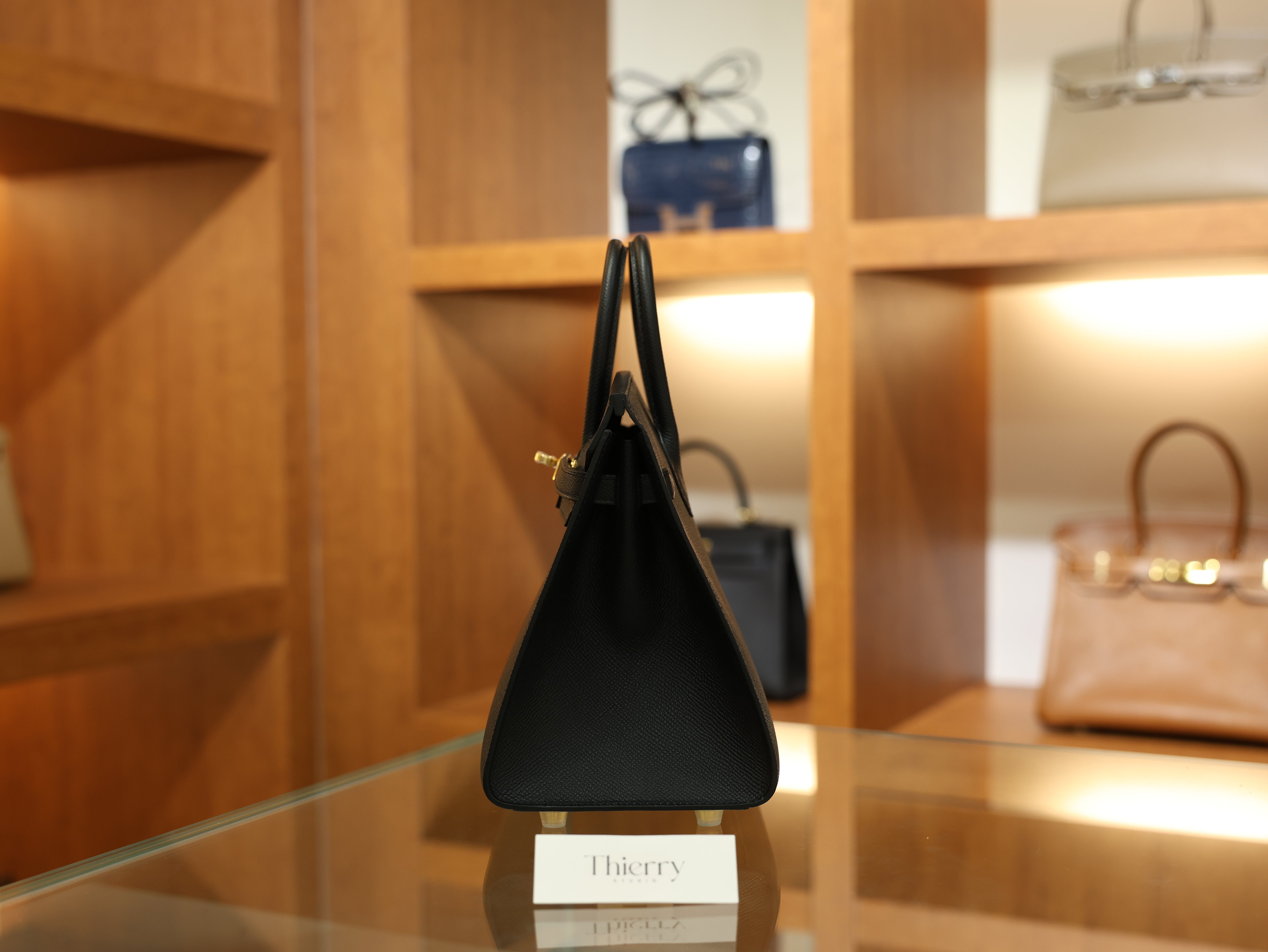 버킨 25 앱송 셀리에 블랙 금장