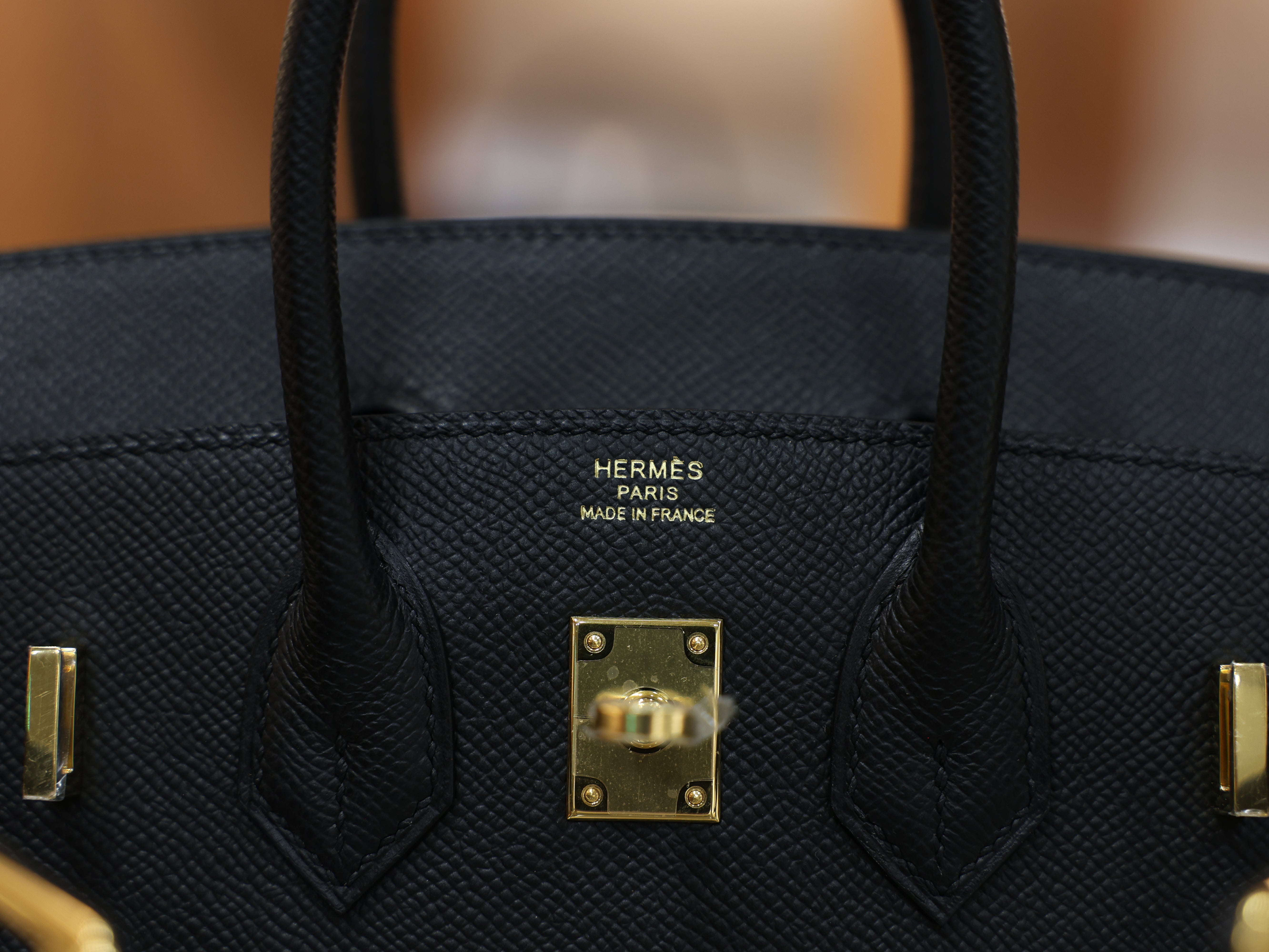 버킨 25 앱송 셀리에 블랙 금장