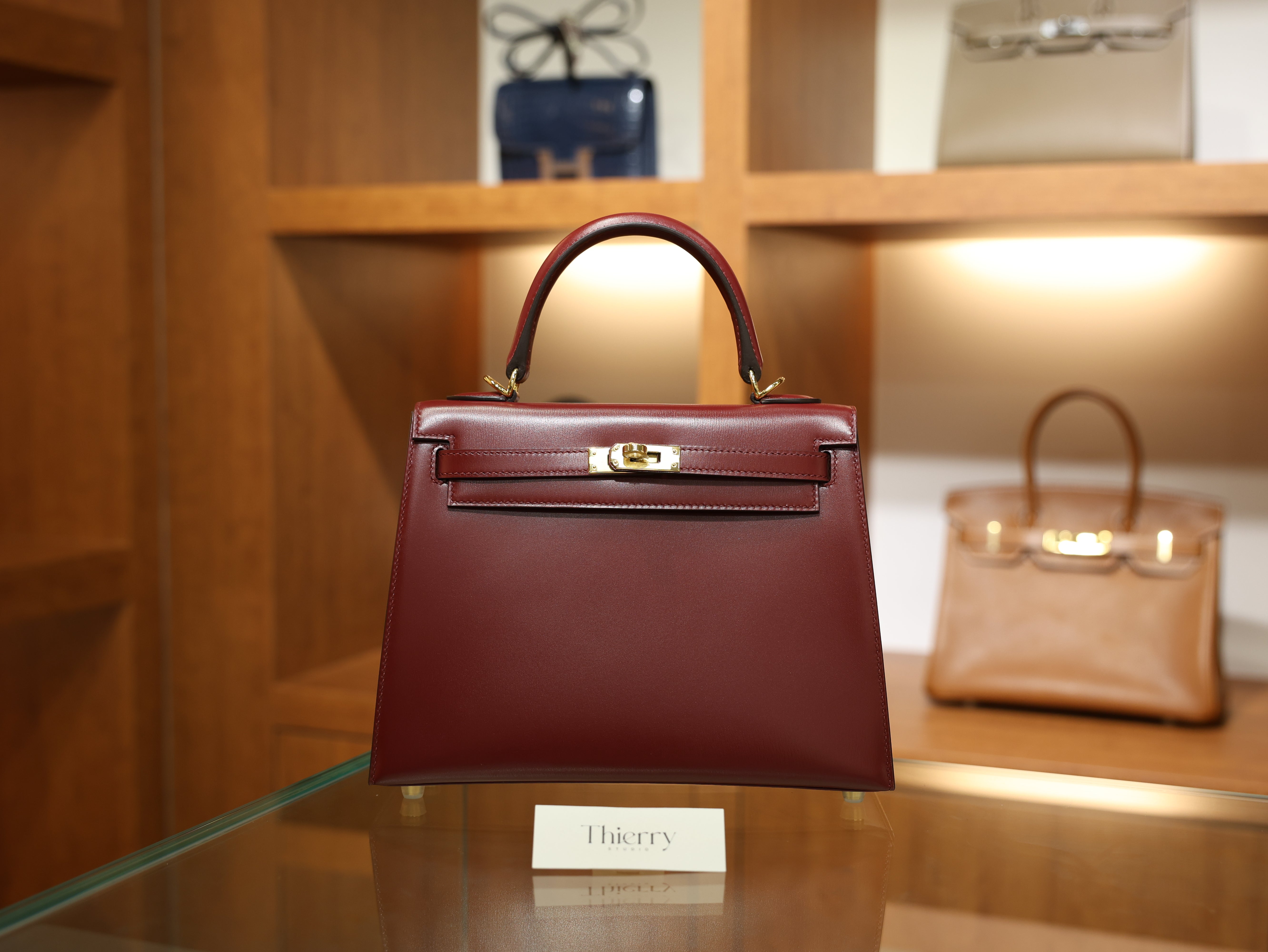 켈리 25 복스 셀리에 루즈아쉬 금장