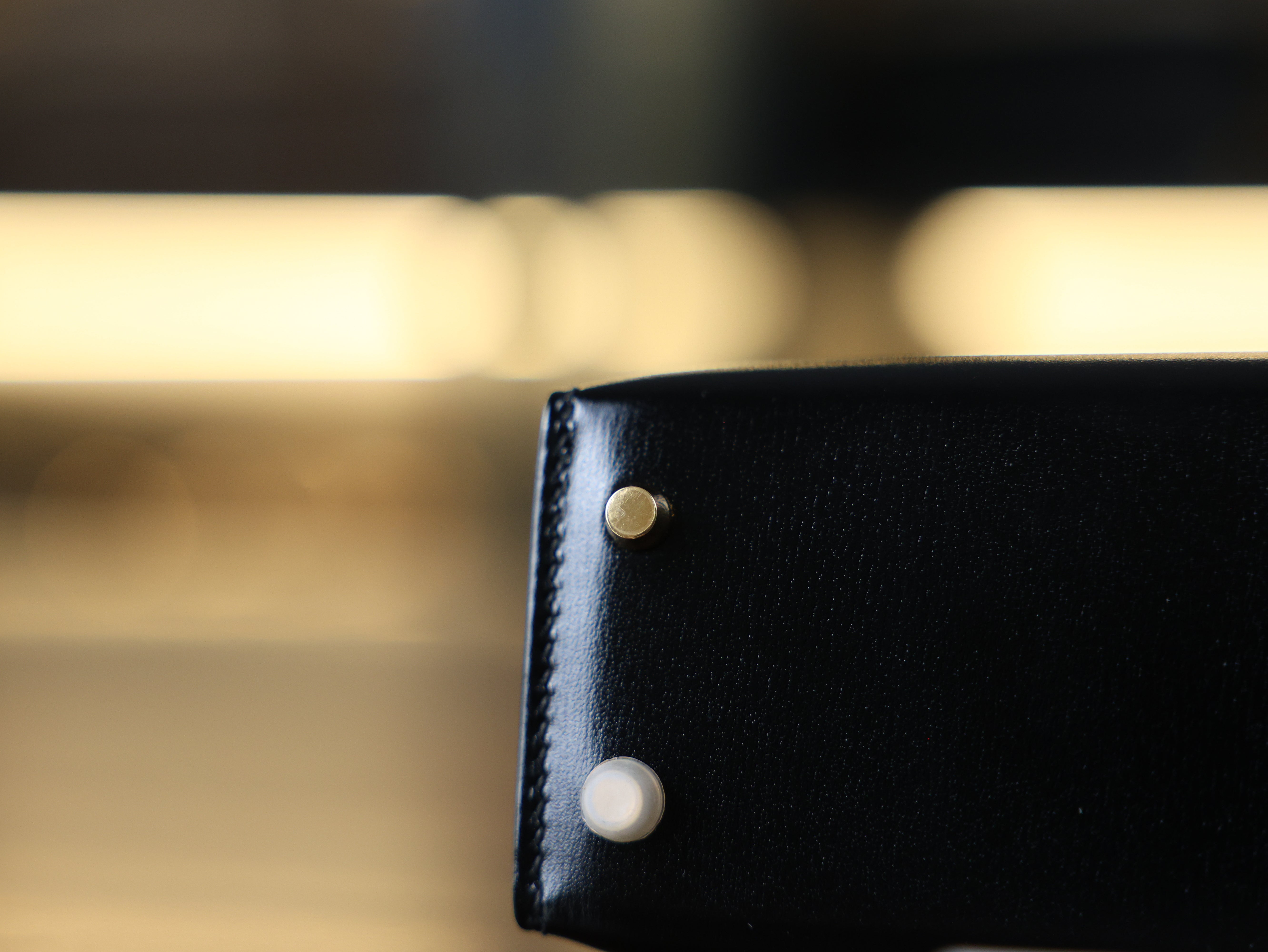 미니 켈리 복스 블랙 금장