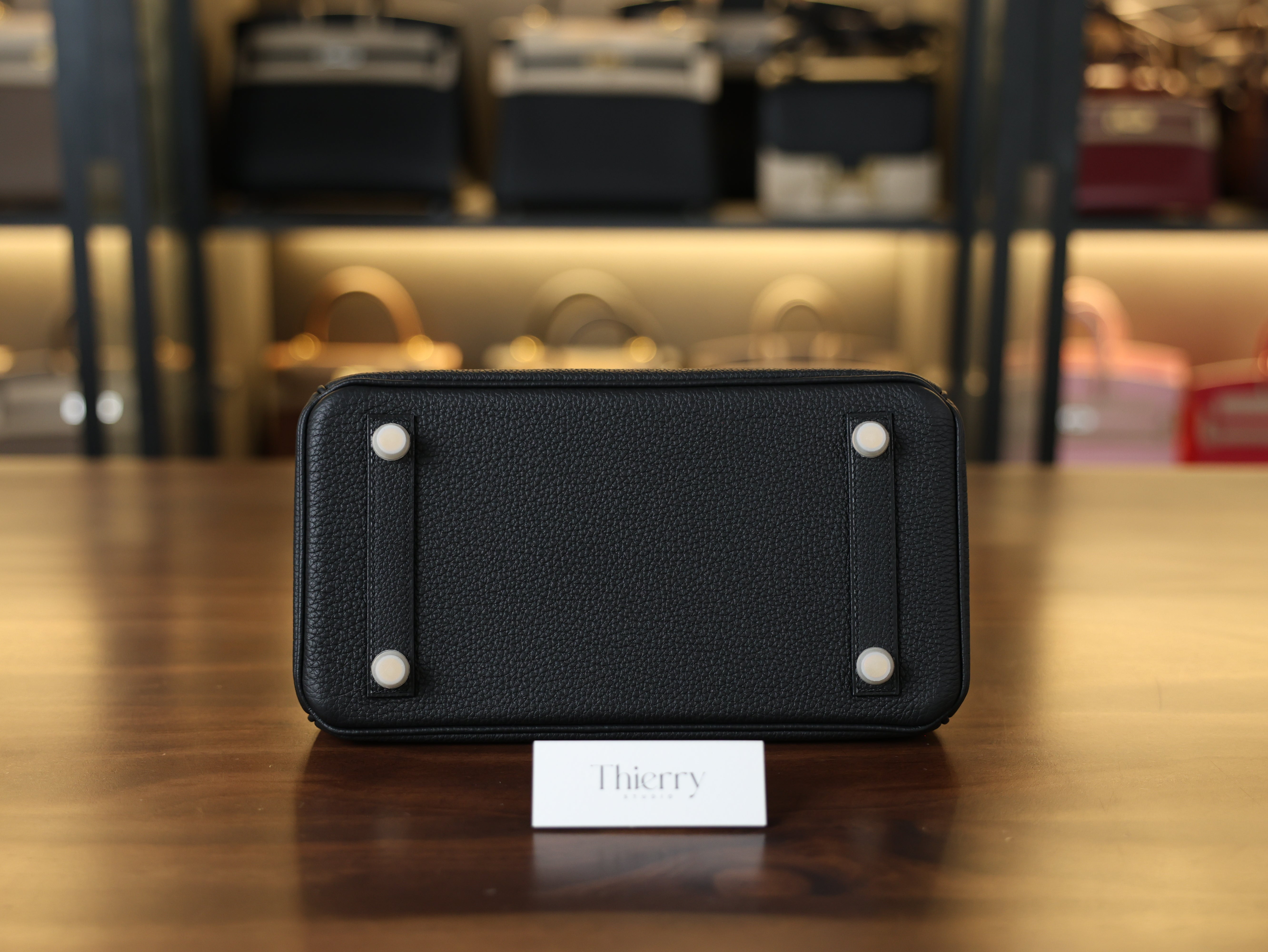 버킨 25 토고 블랙 금장