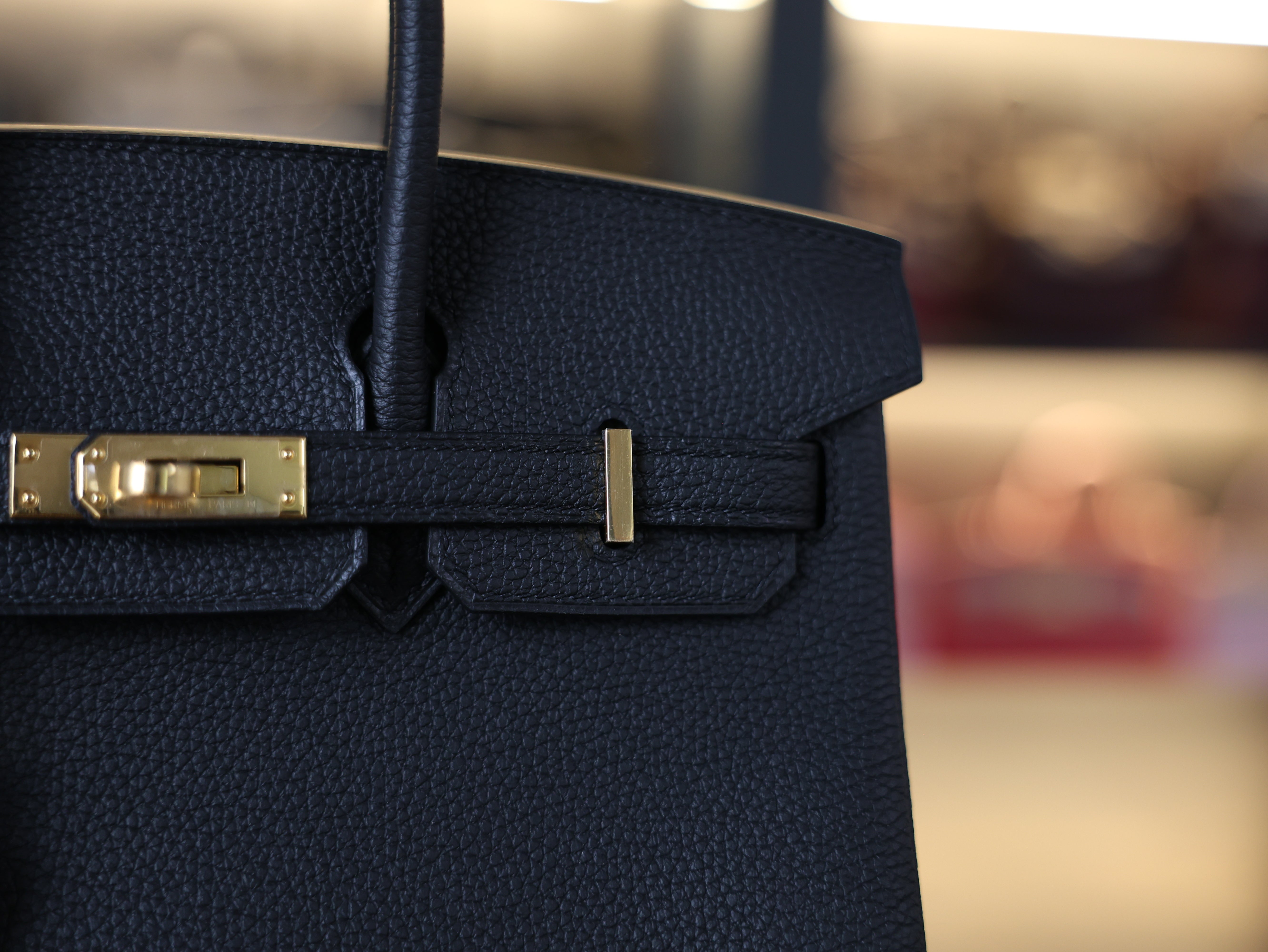 버킨 25 토고 블랙 금장