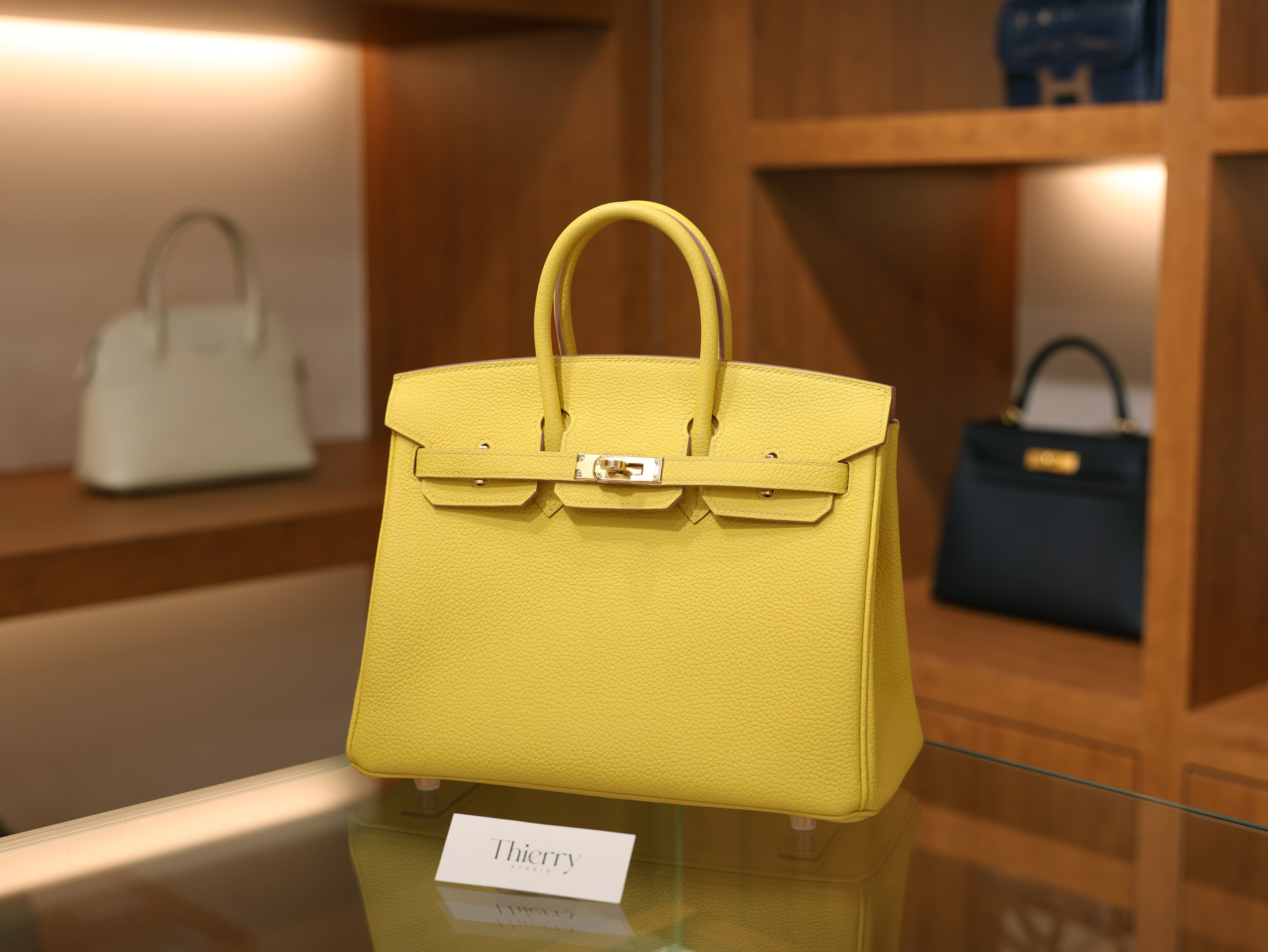 버킨 25 토고 존 네이플 금장