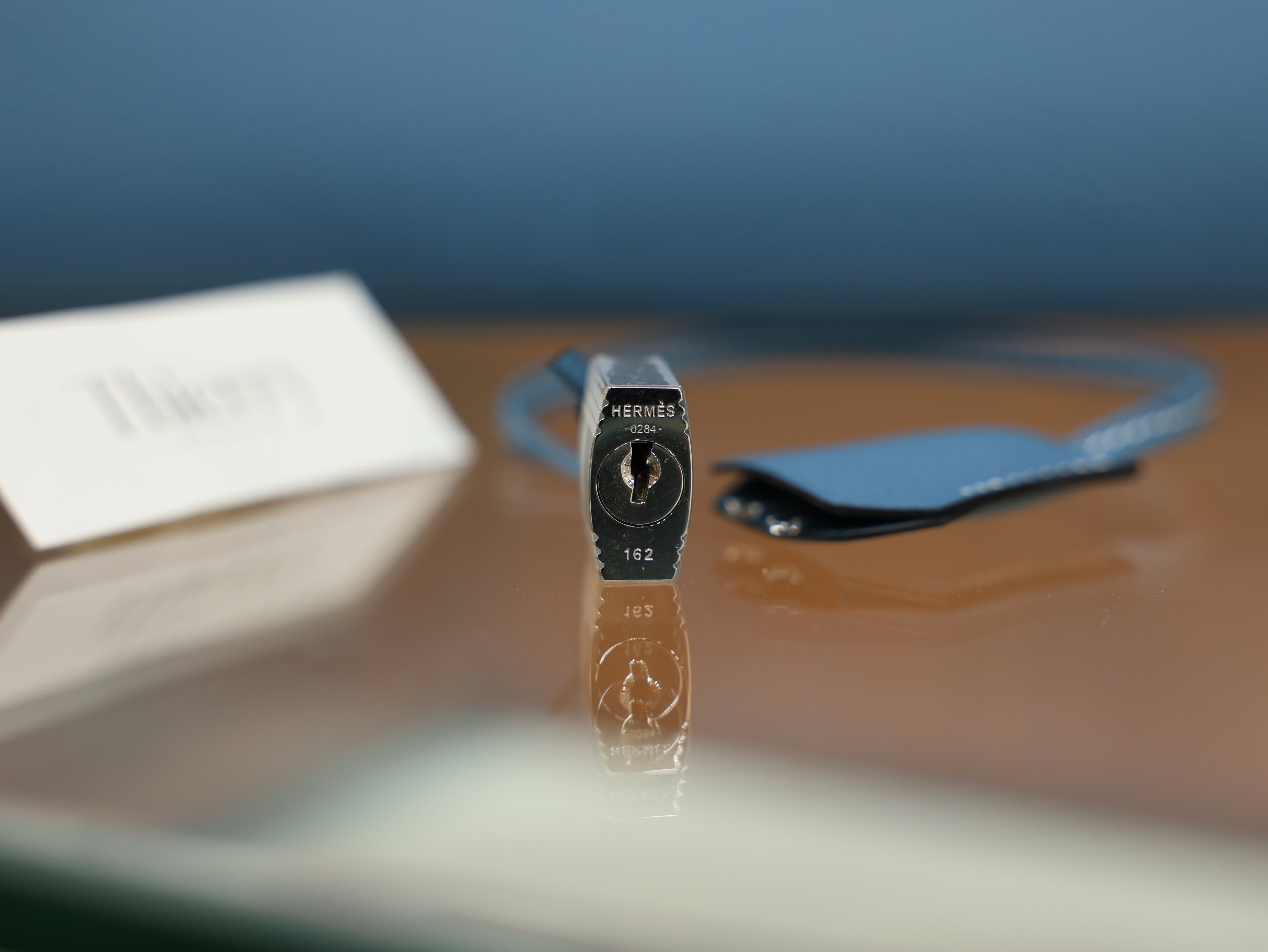 버킨 40 토고 블루진 은장