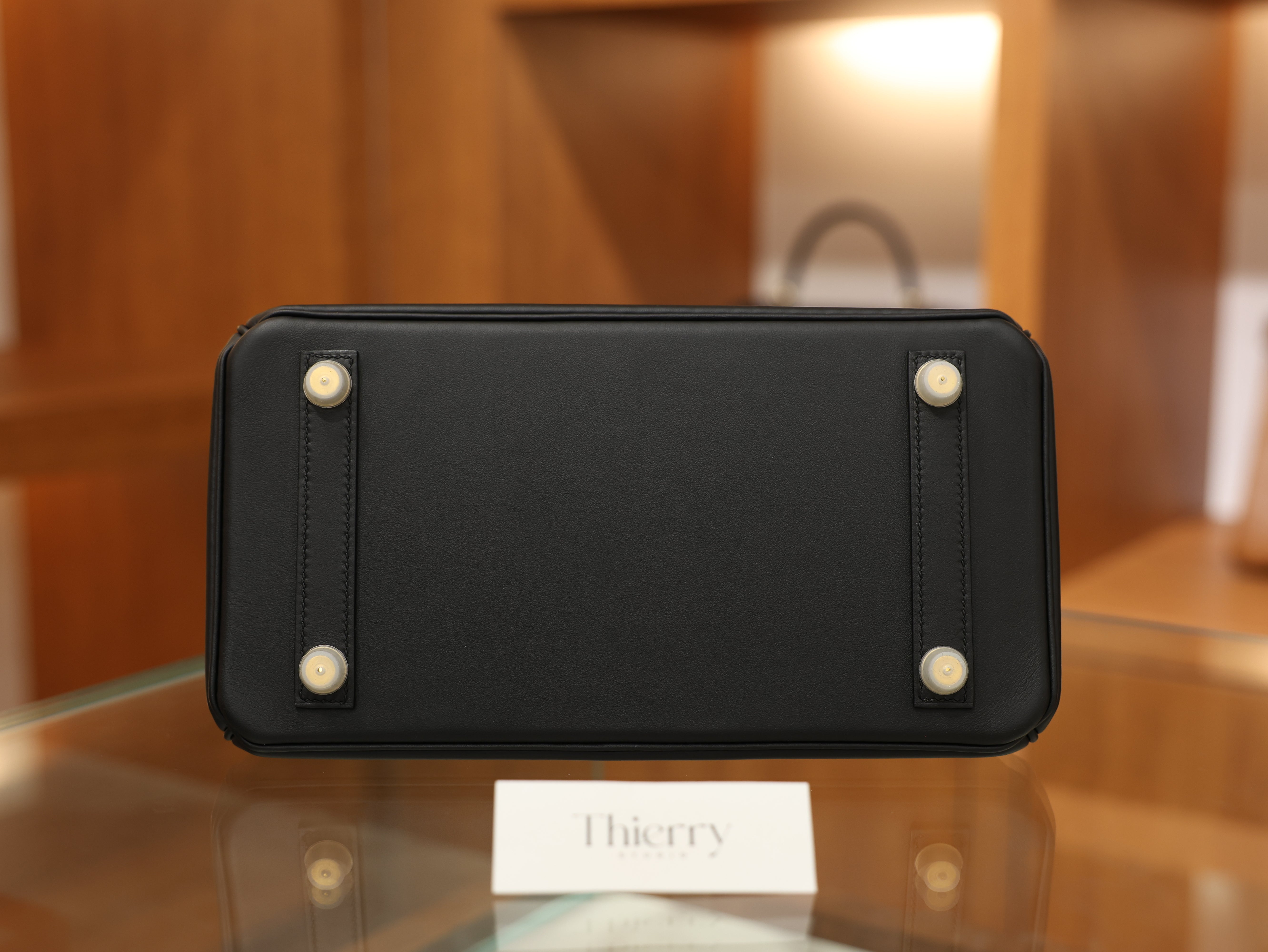 버킨 25 스위프트 블랙 금장