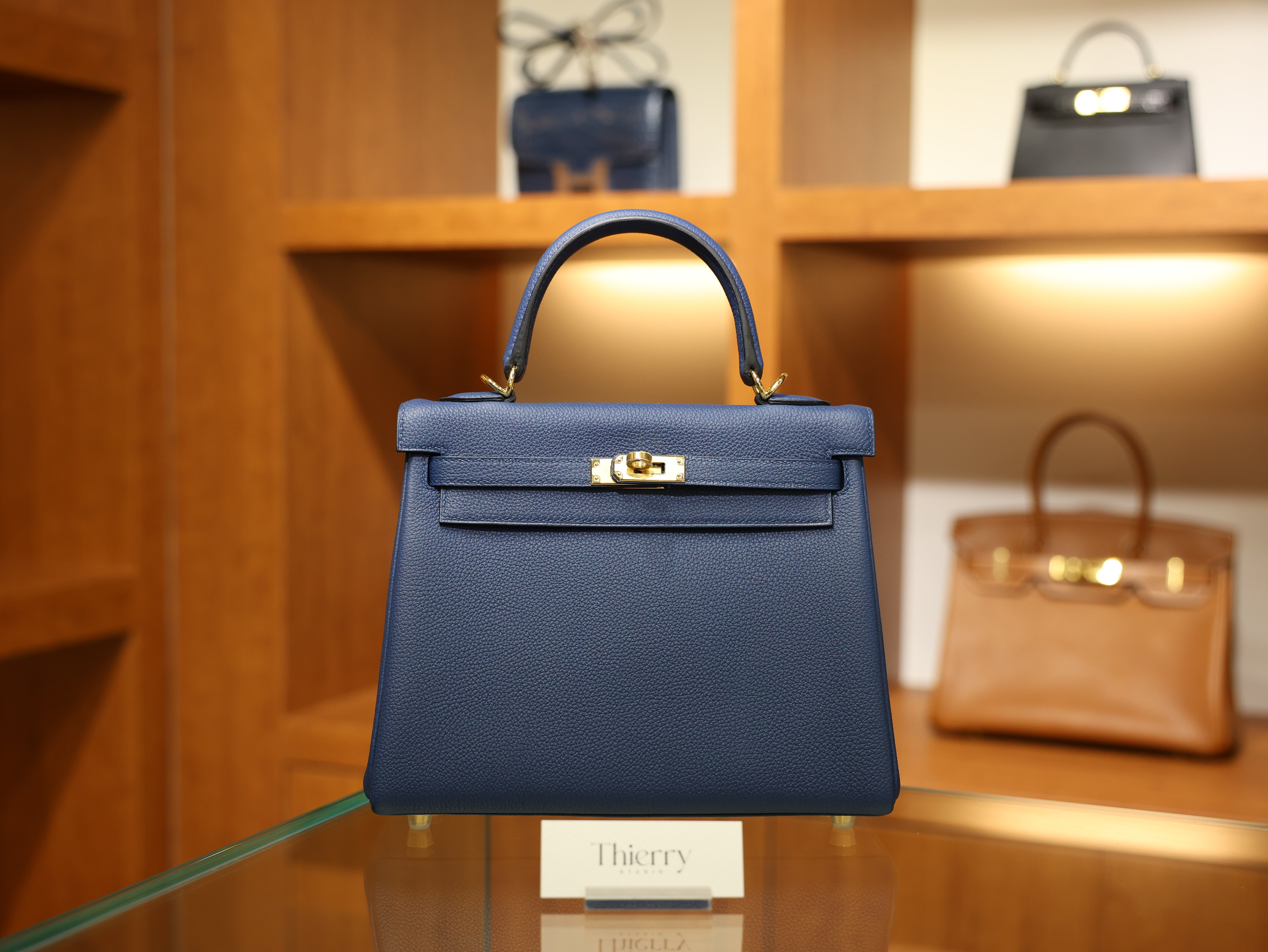 켈리 25 토고 블루 드 프뤼스 금장