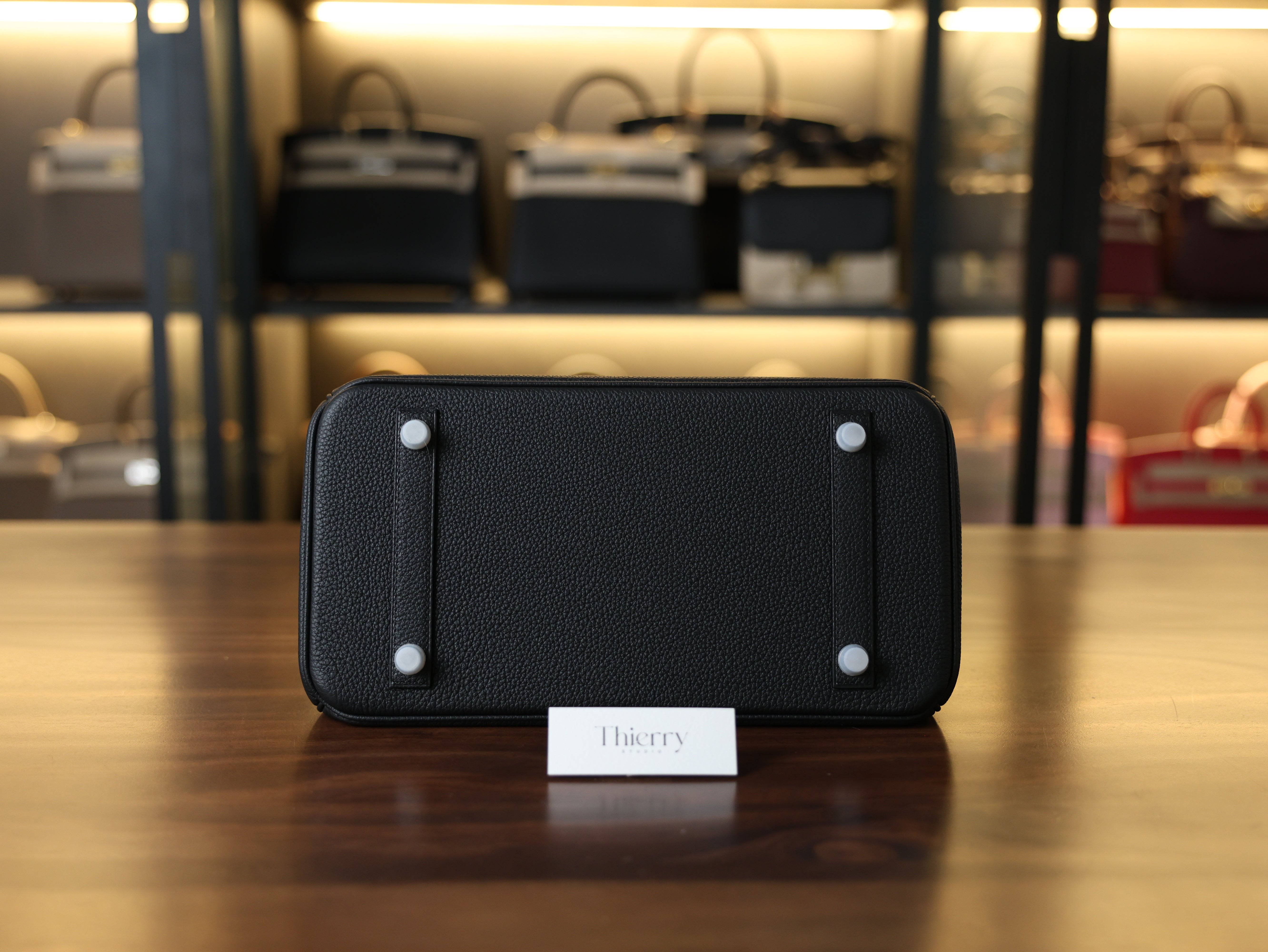 버킨 30 토고 블랙 은장