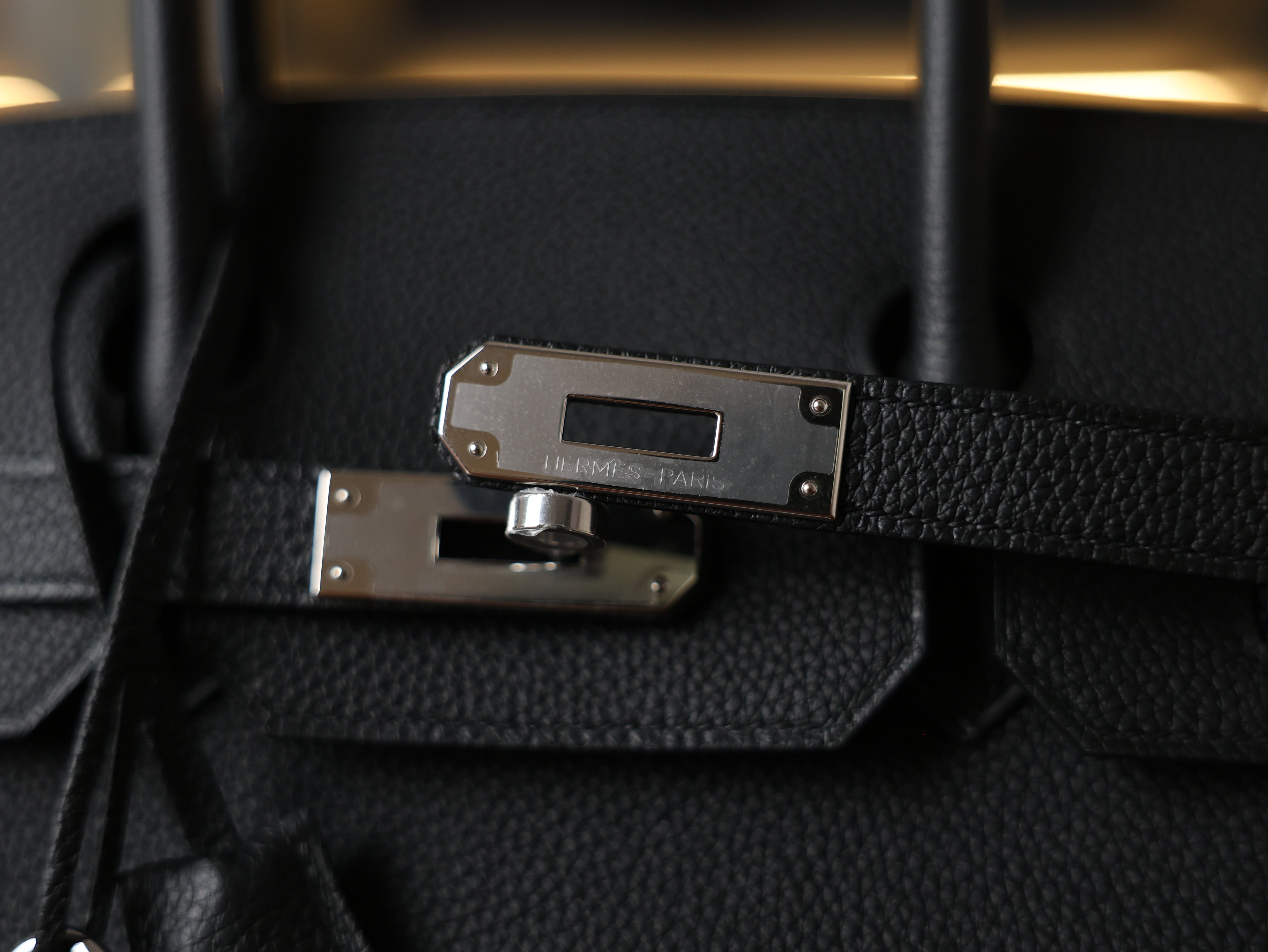 버킨 30 토고 블랙 은장