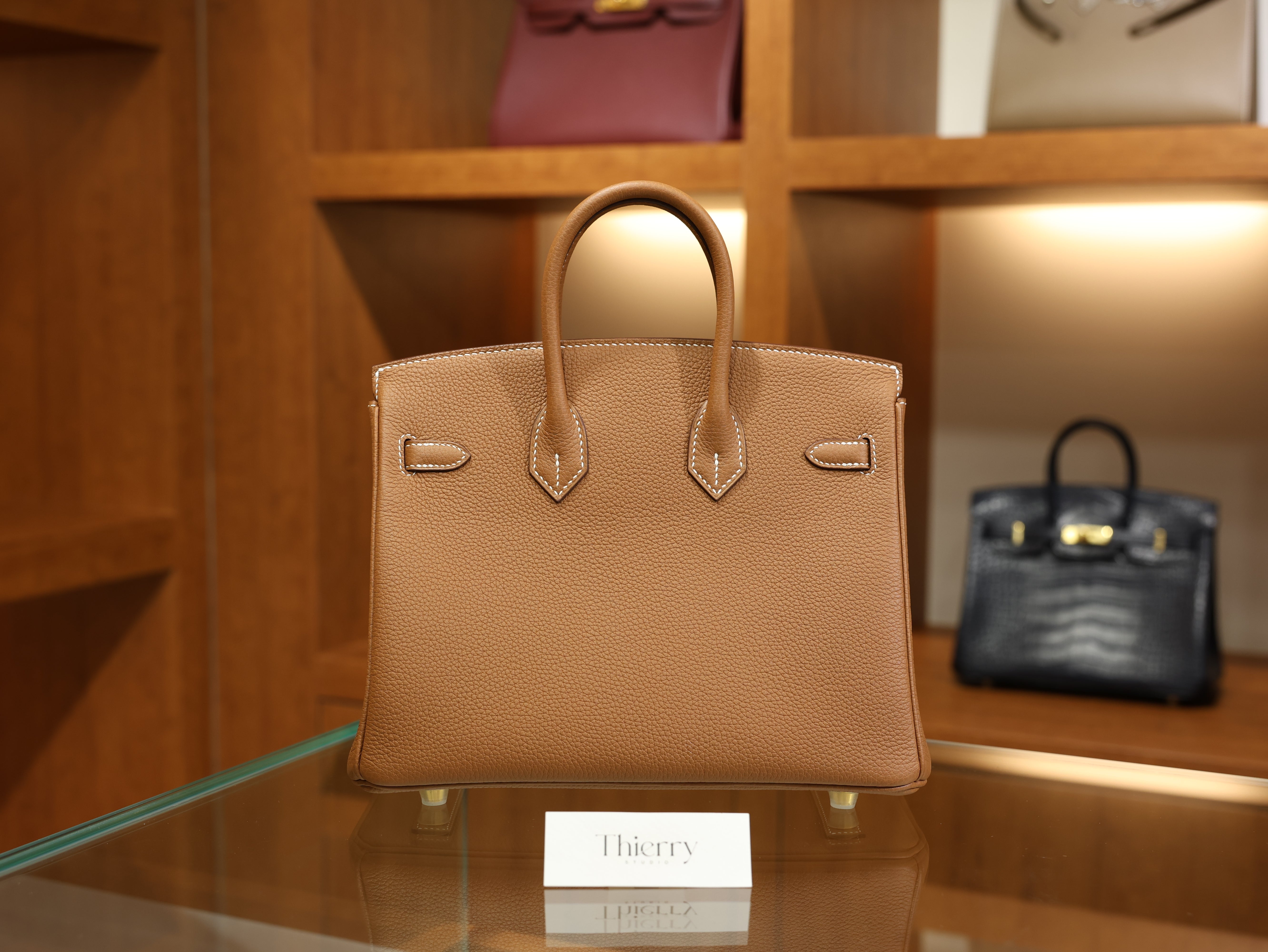 버킨 25 토고 골드 금장