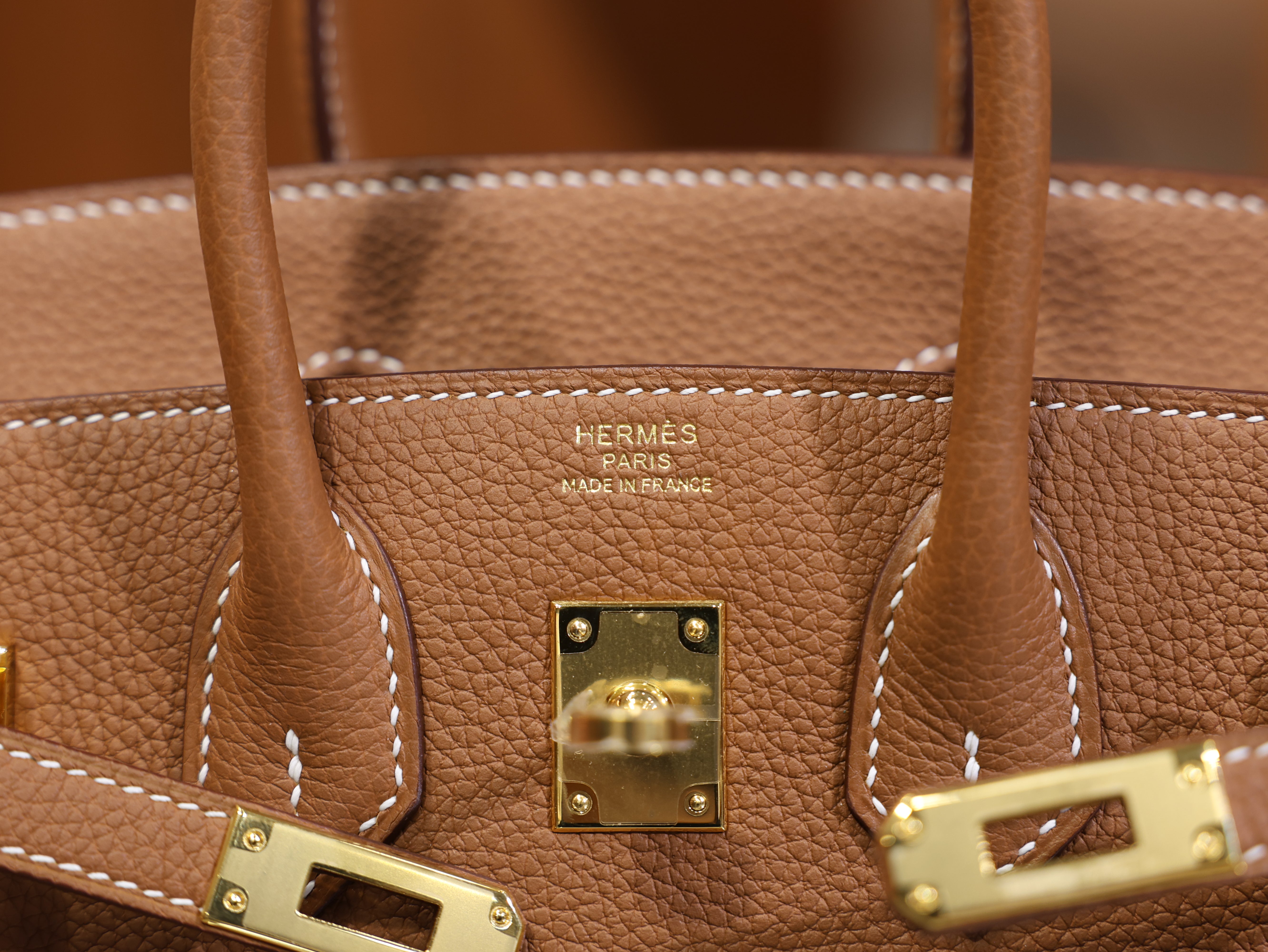 버킨 25 토고 골드 금장