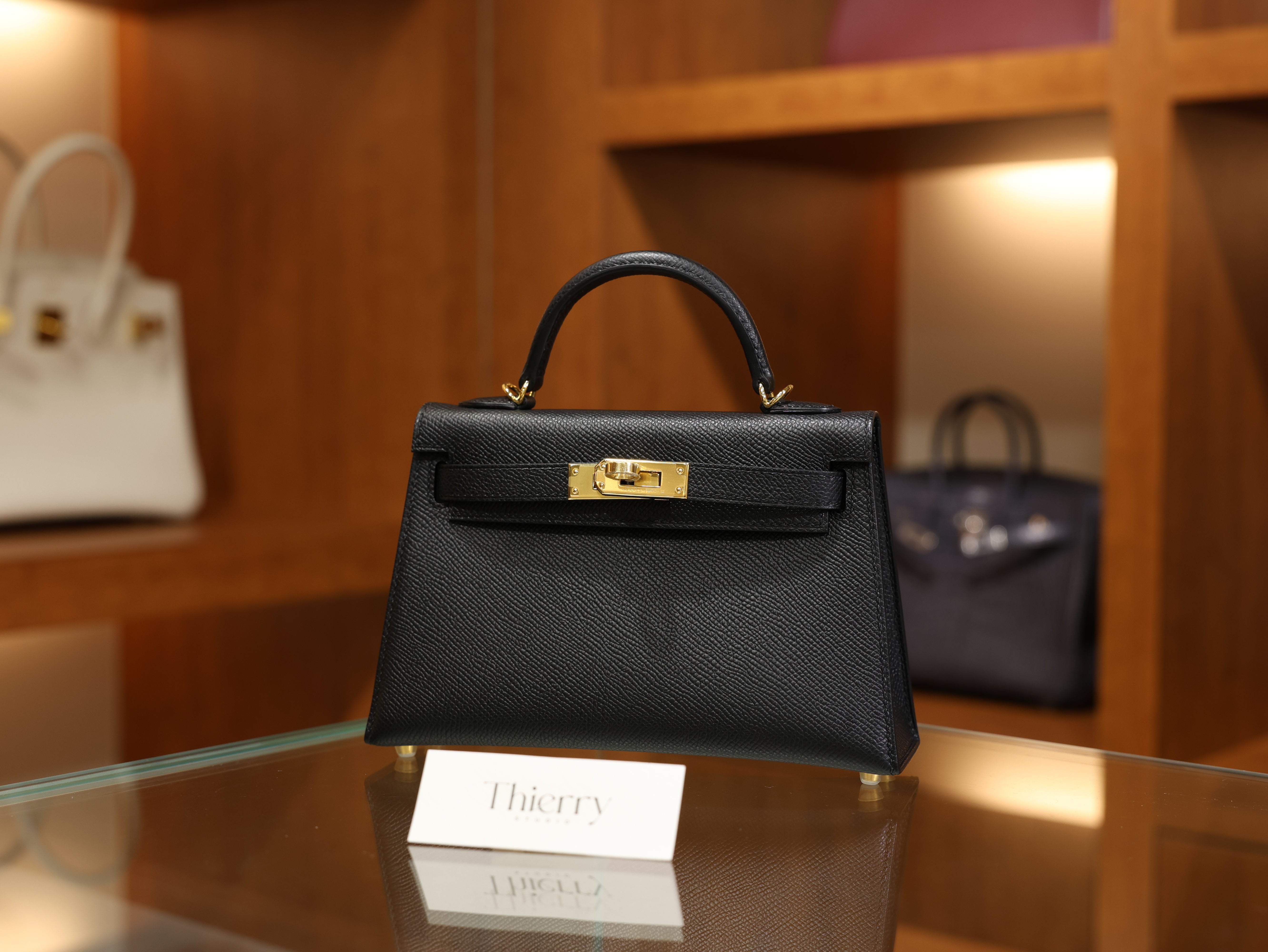 미니 켈리 앱송 블랙 금장