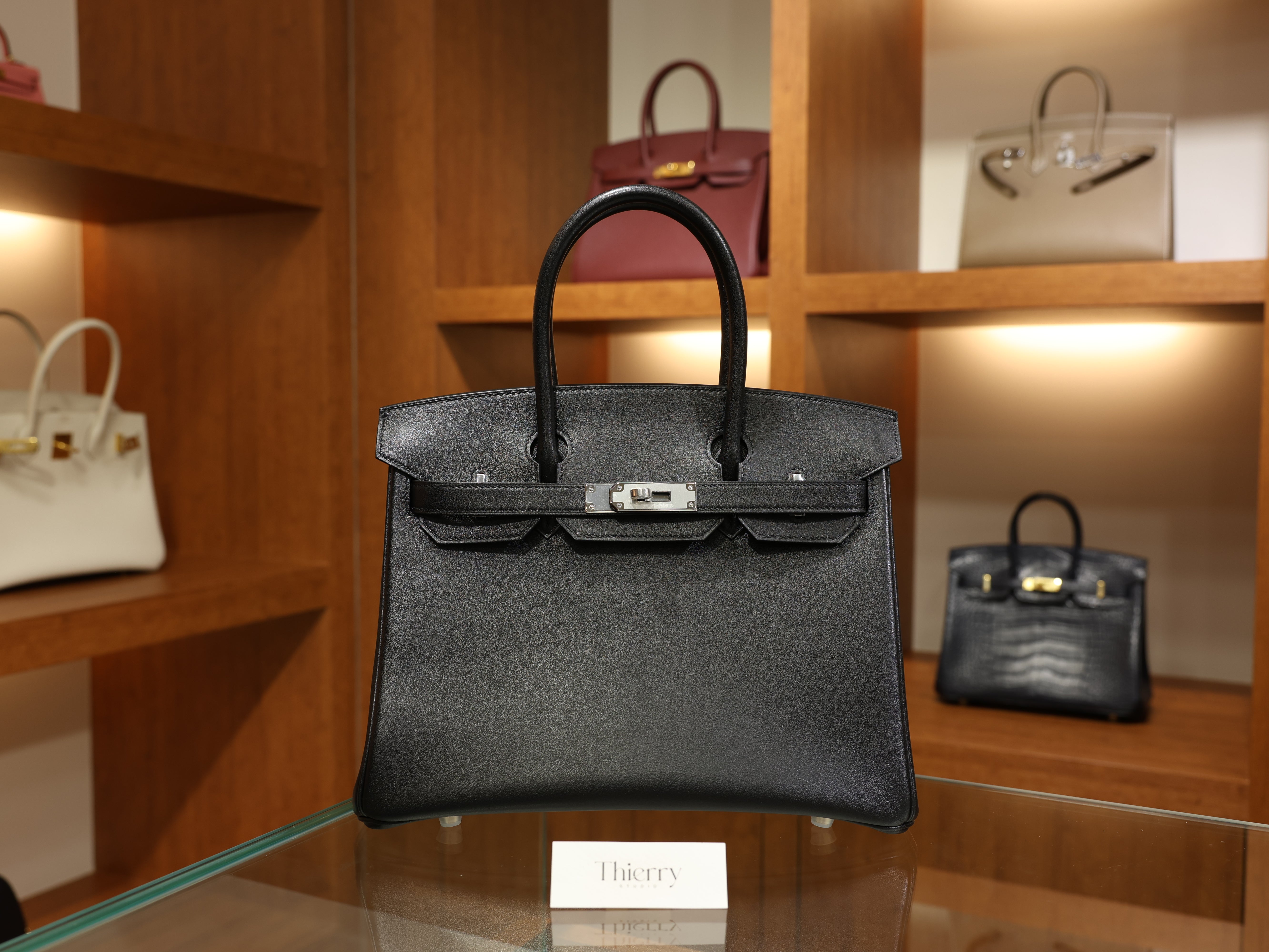 Birkin 30 swift black PHW