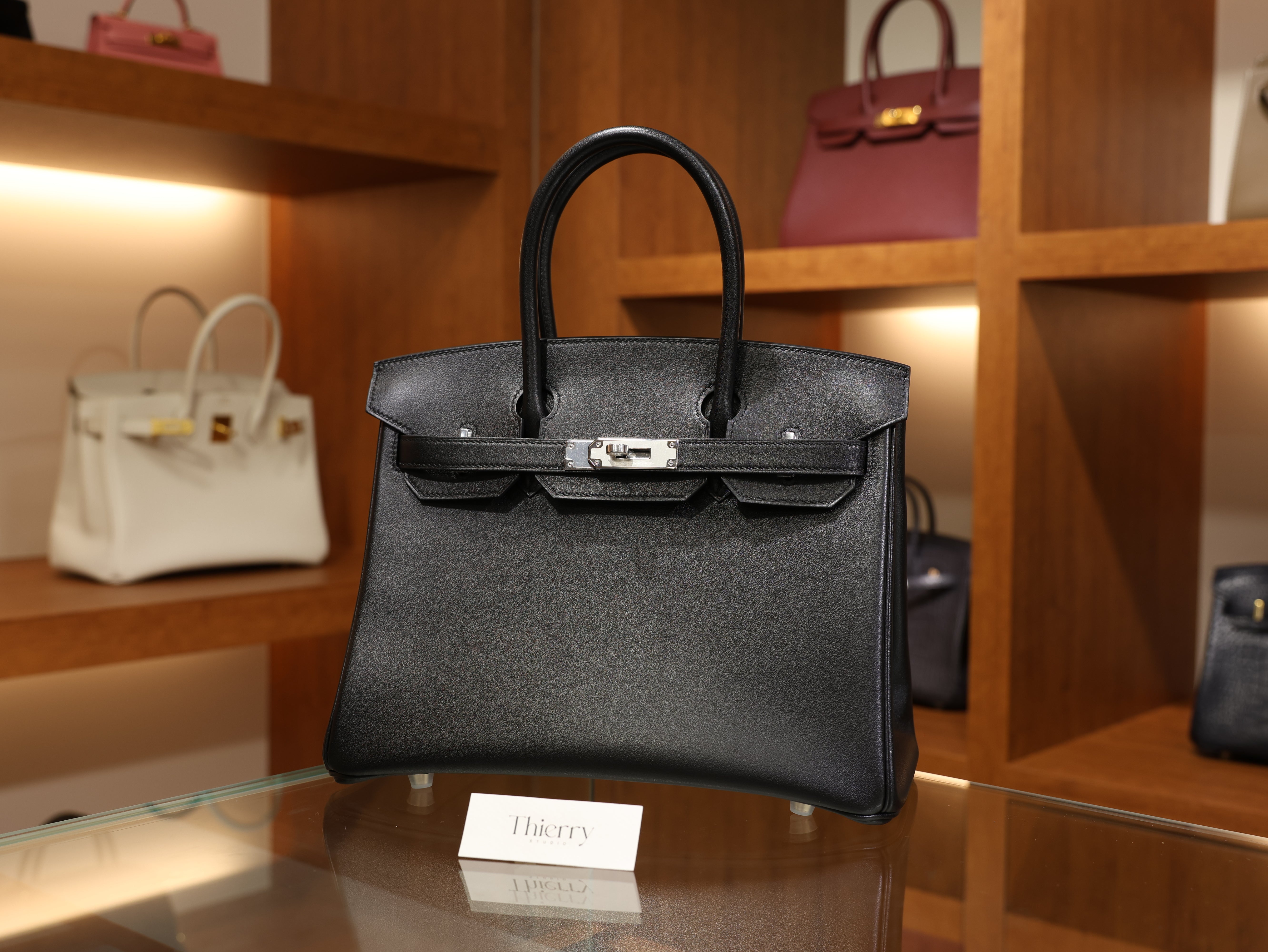 Birkin 30 swift black PHW
