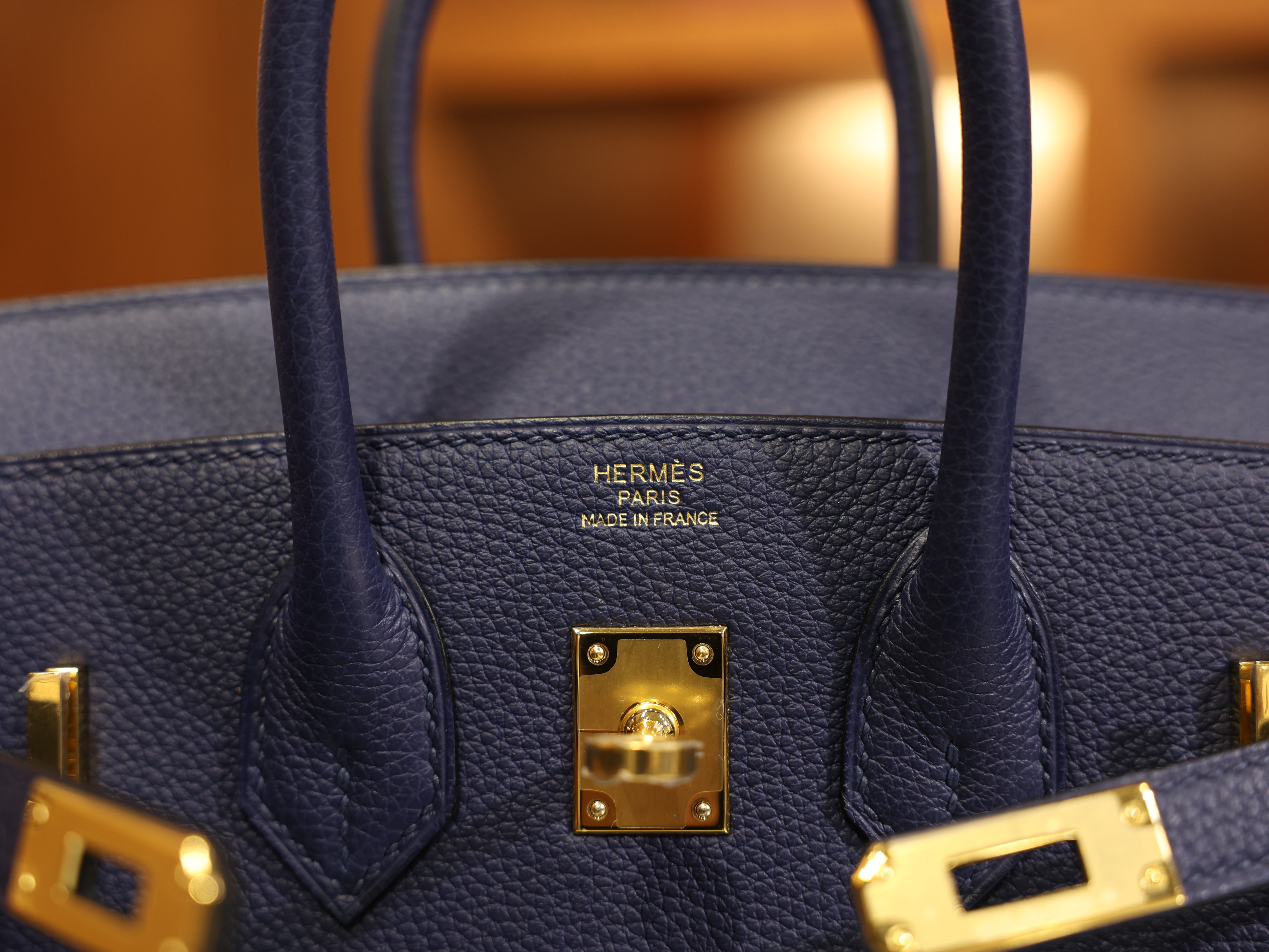 Birkin 25 togo blue saphir GHW