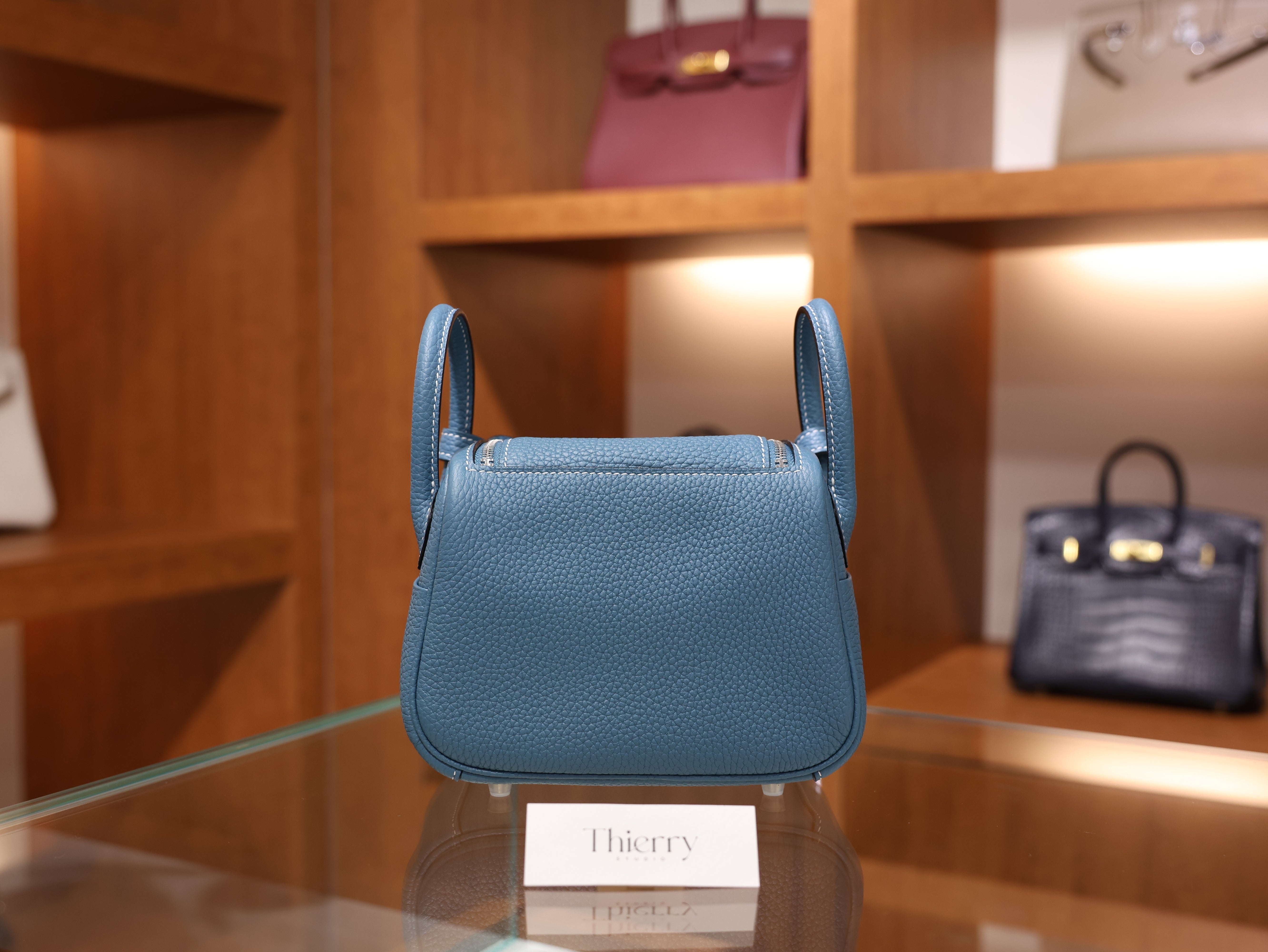 Lindy mini clemence blue jean PHW