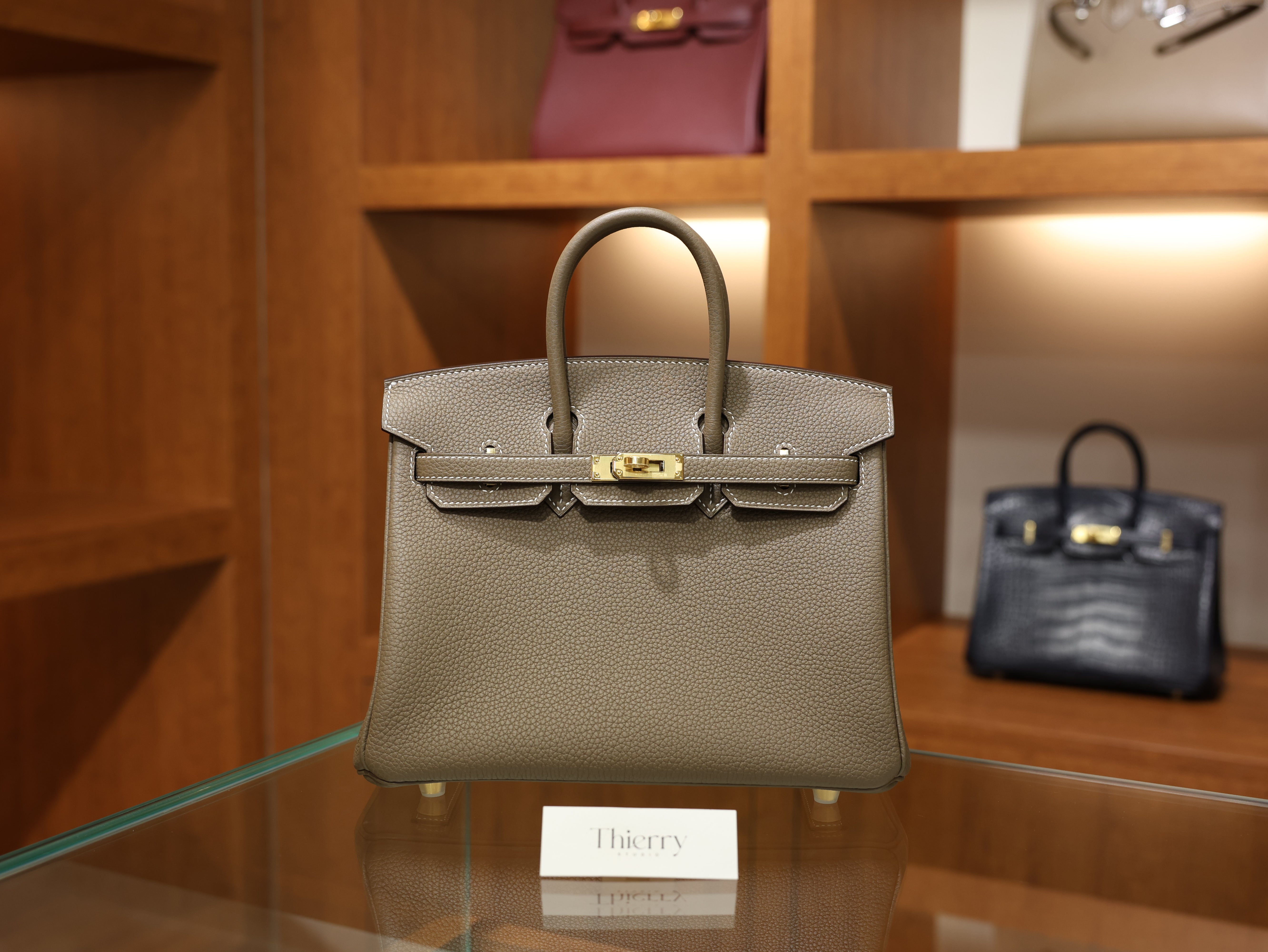 버킨 25 토고 에토프 금장