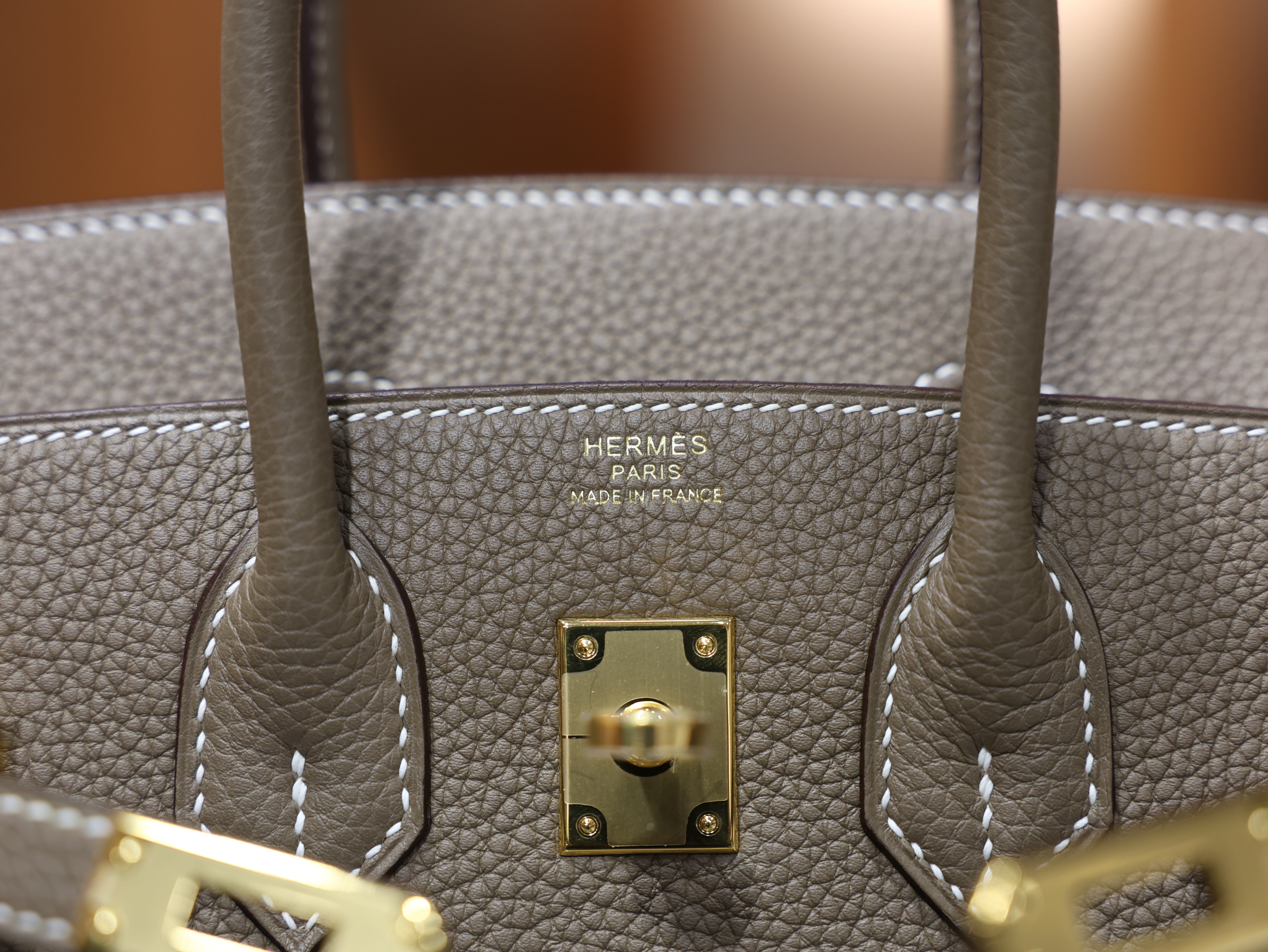 버킨 25 토고 에토프 금장