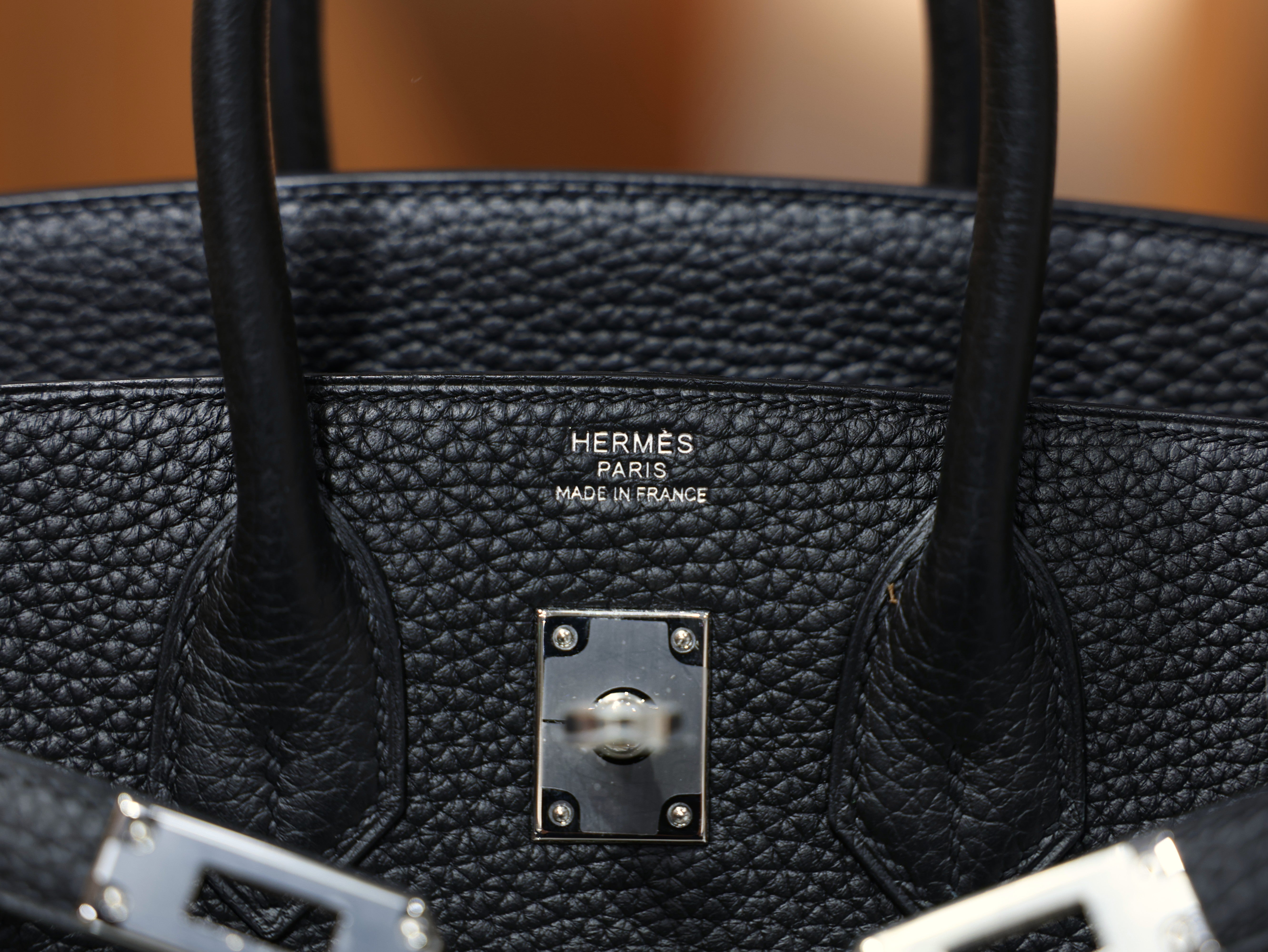 Birkin 25 clemence black PHW