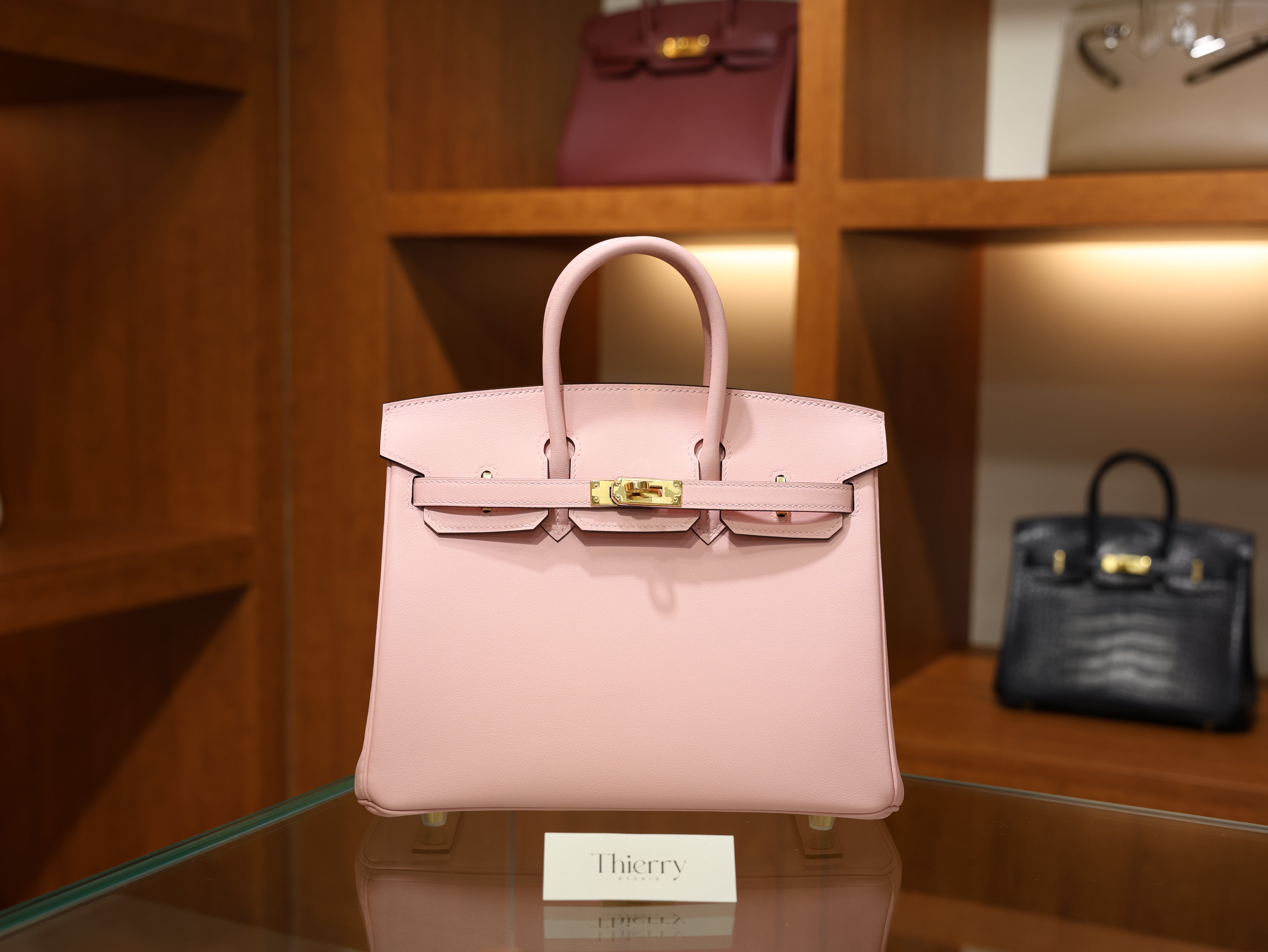 버킨 25 스위프트 로즈사쿠라 금장