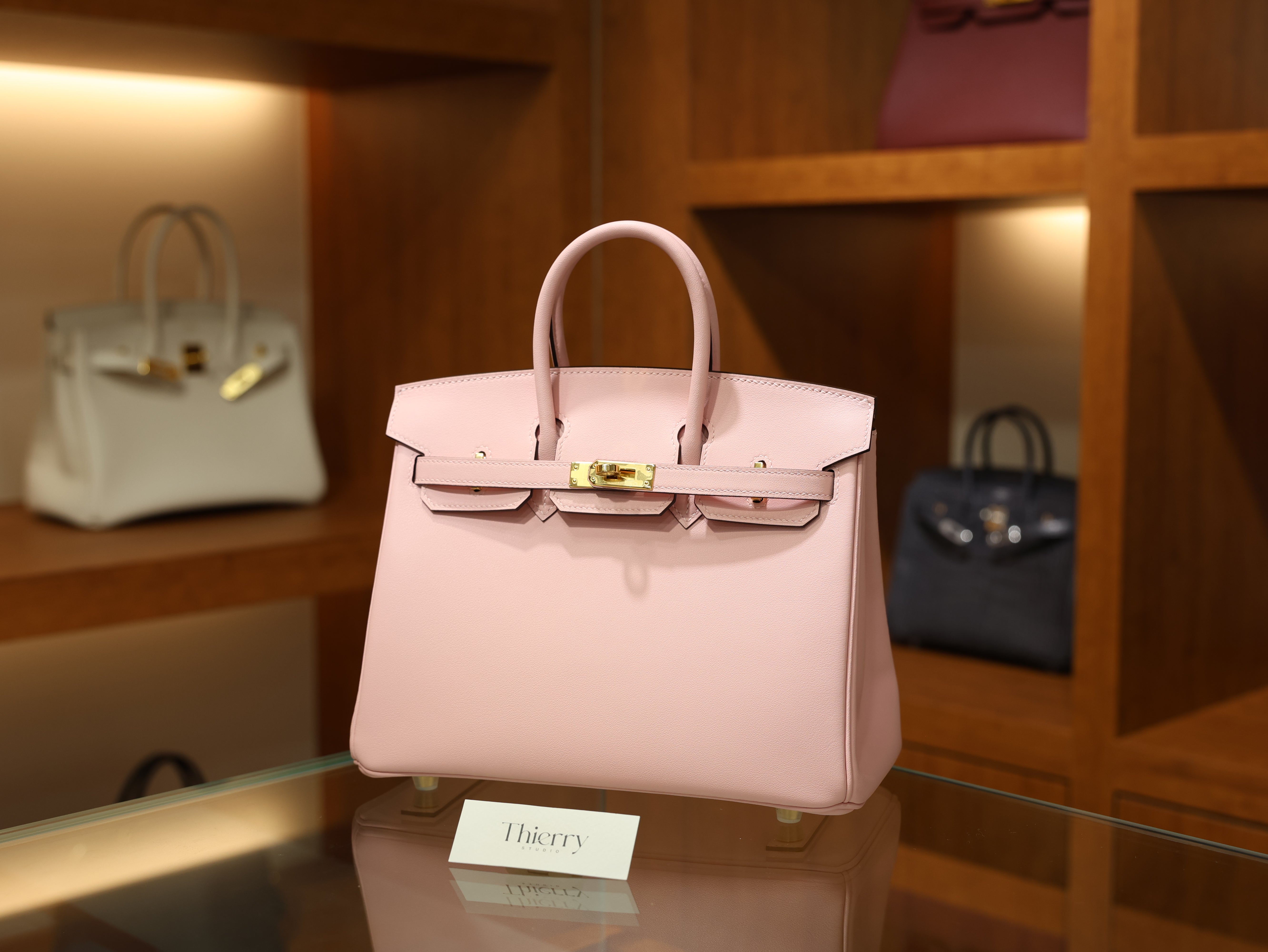 버킨 25 스위프트 로즈사쿠라 금장