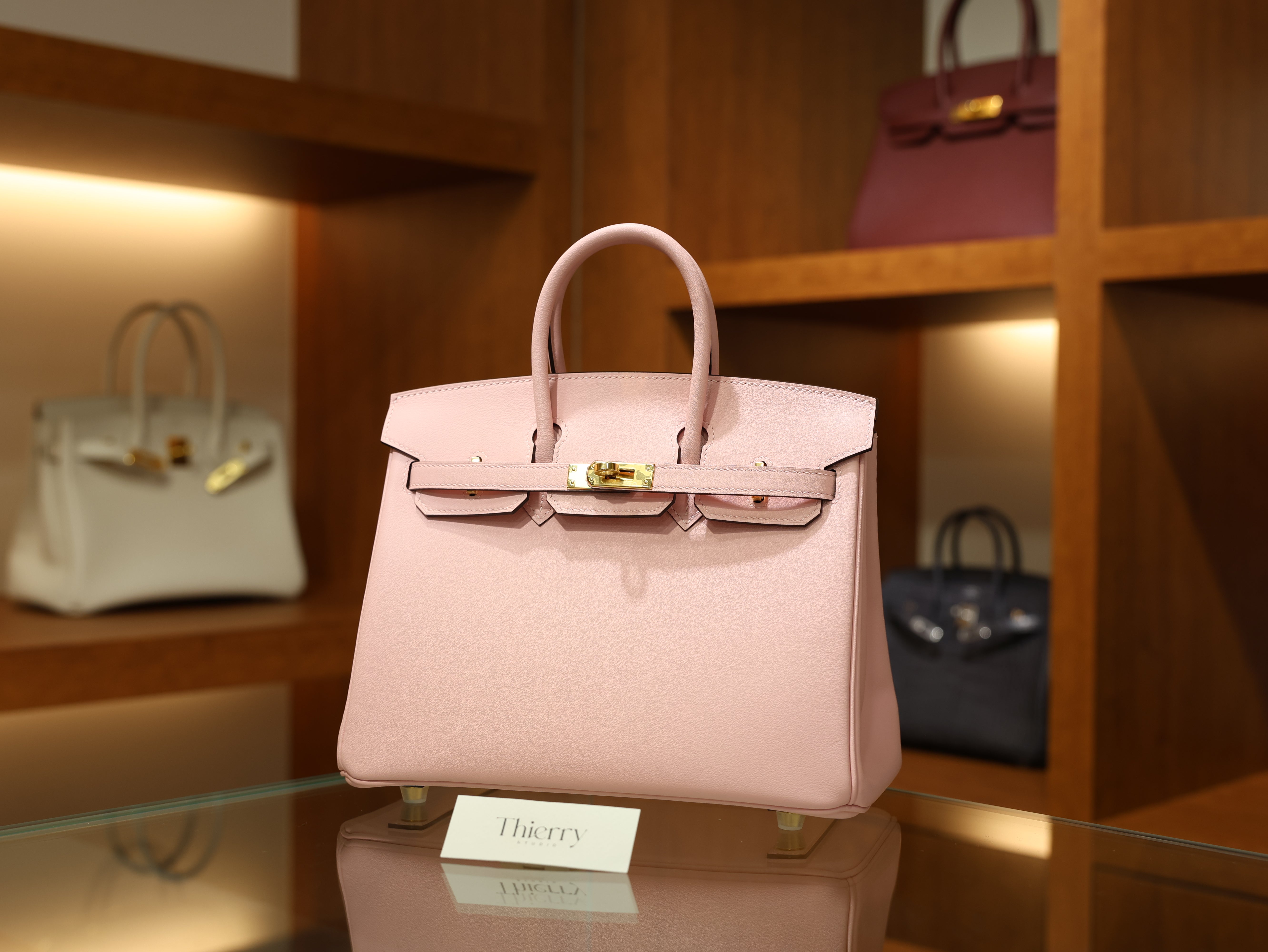 버킨 25 스위프트 로즈사쿠라 금장