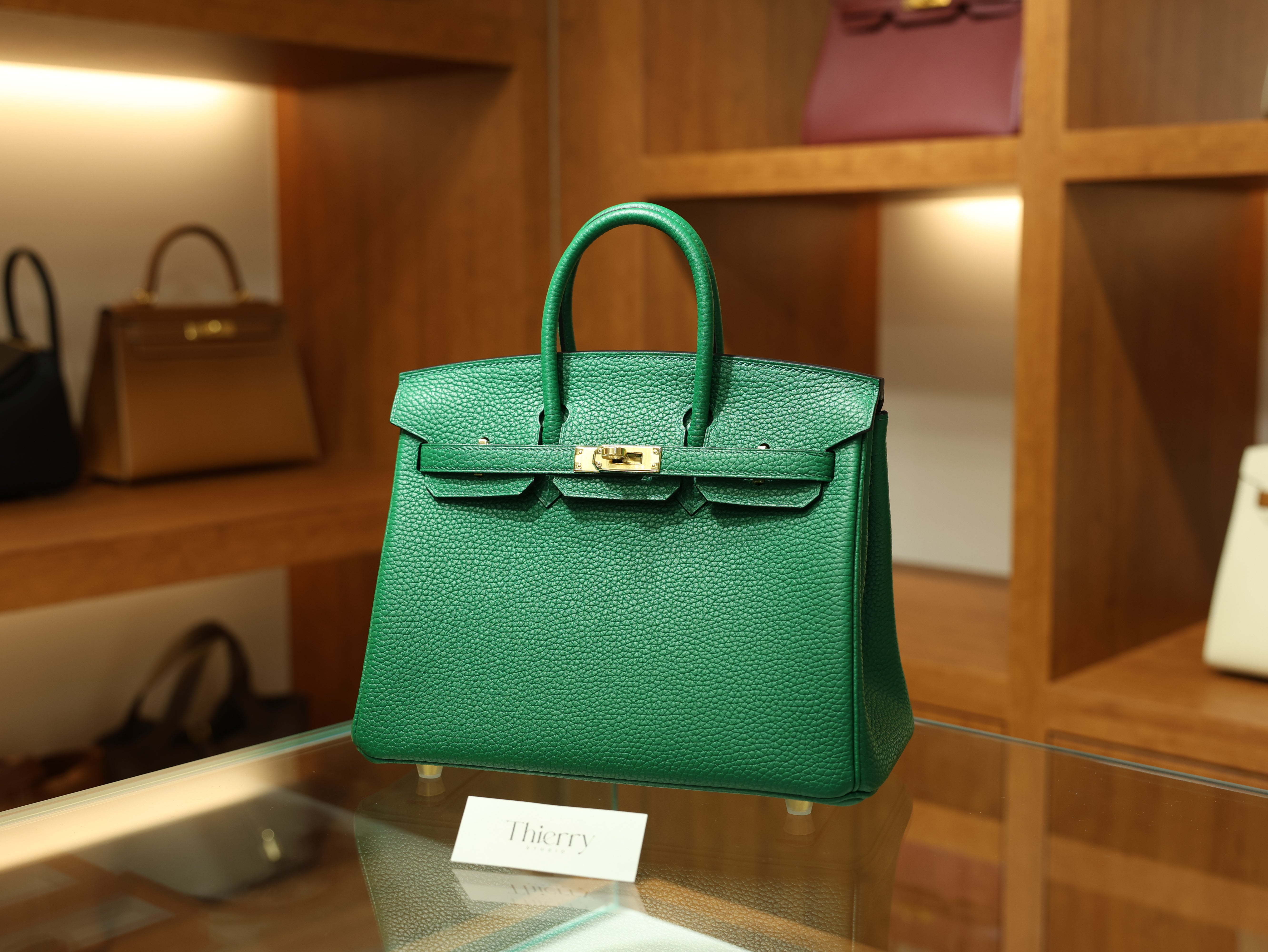 버킨 25 끌레망스 베르트 베르티고 금장