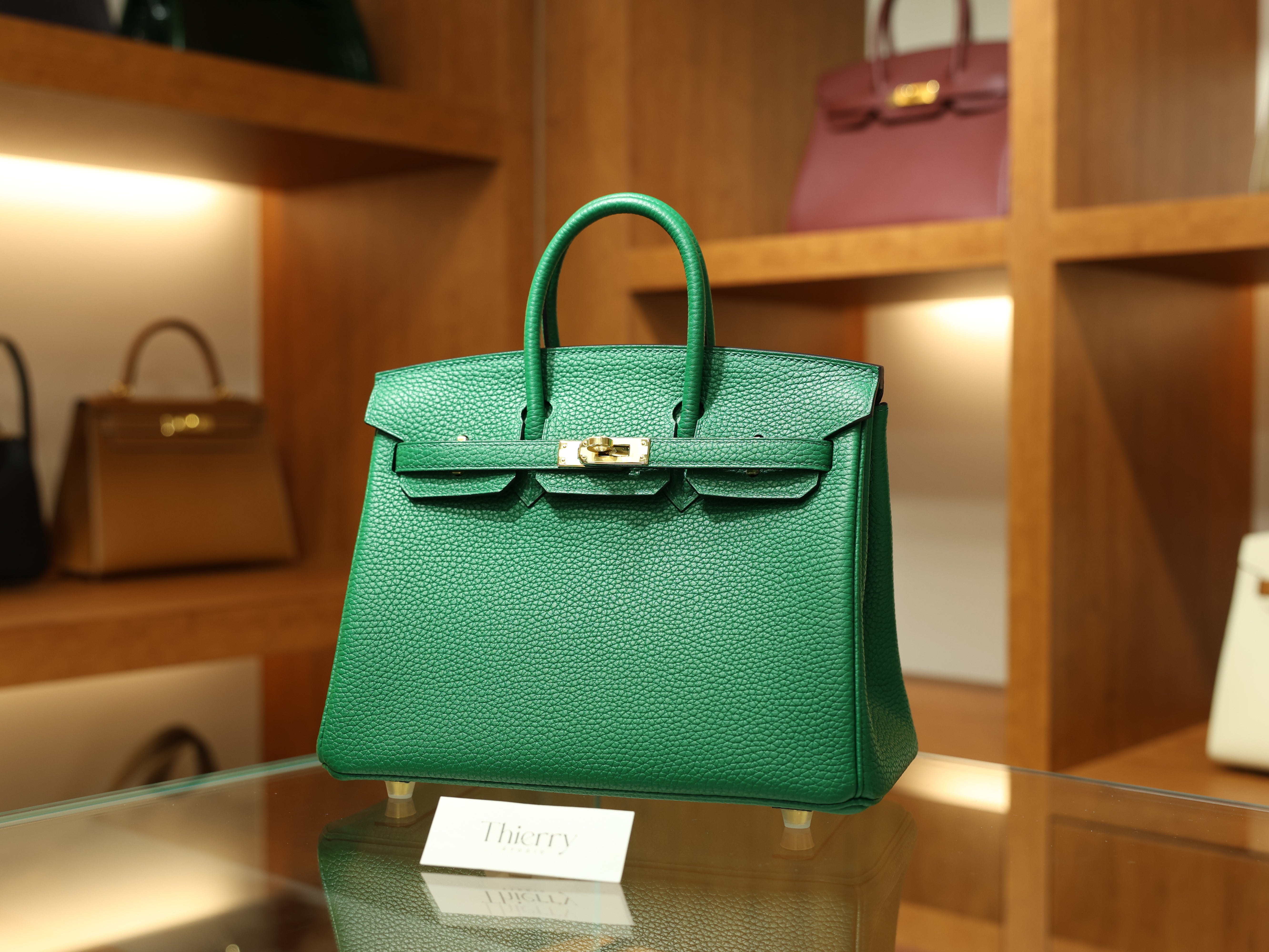 버킨 25 끌레망스 베르트 베르티고 금장