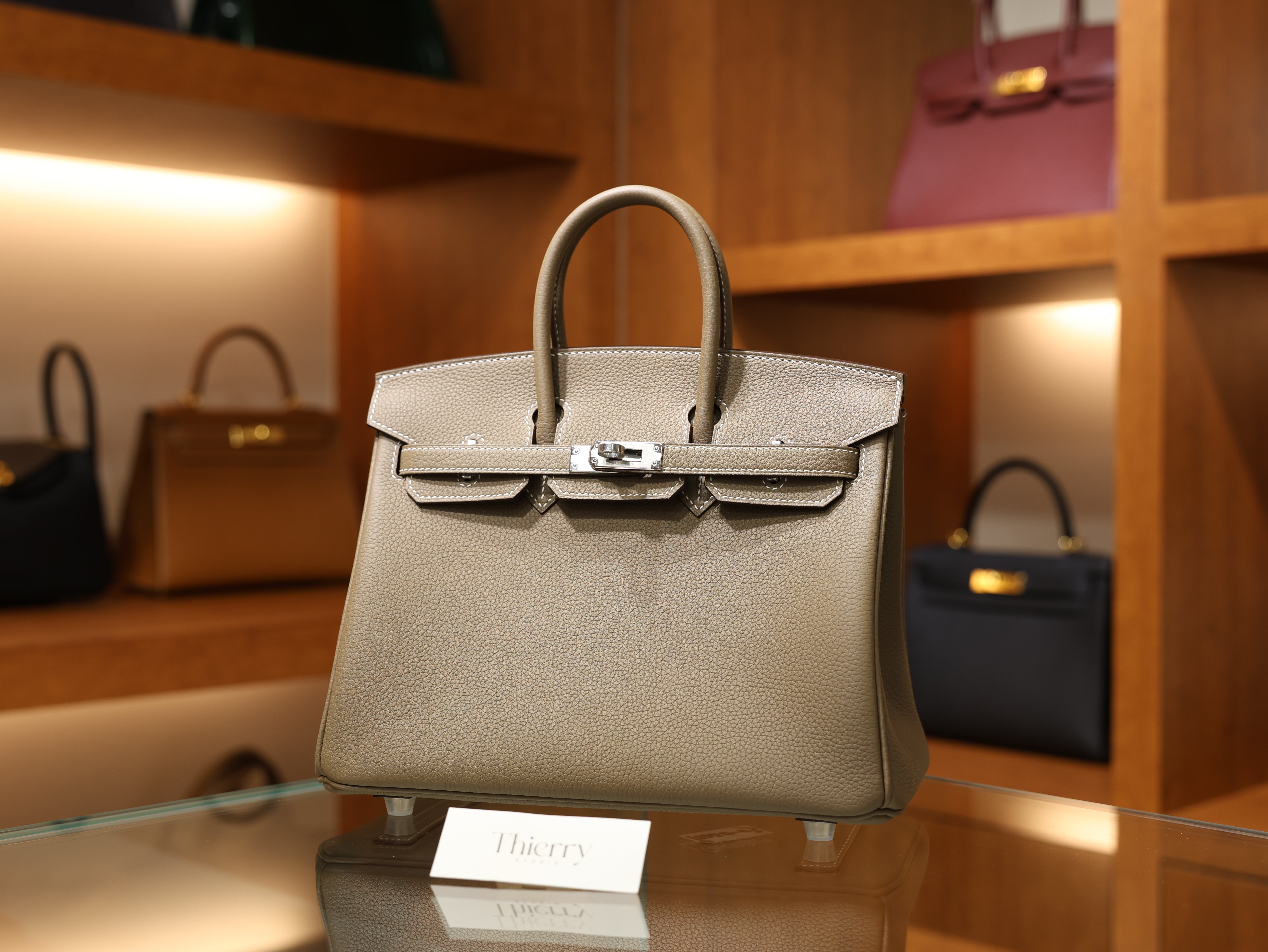 버킨 25 토고 에토프 은장