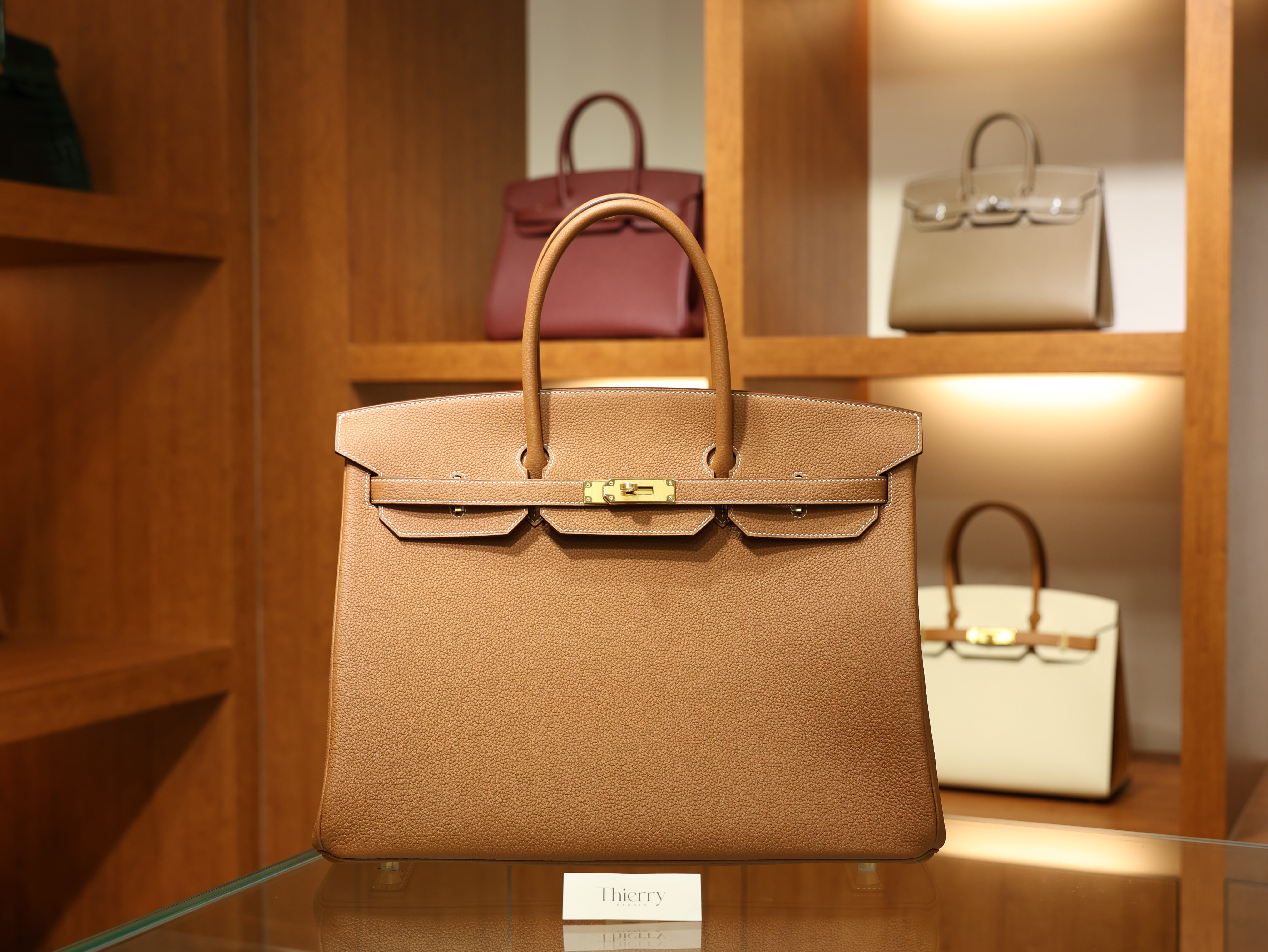 버킨 40 토고 골드 금장