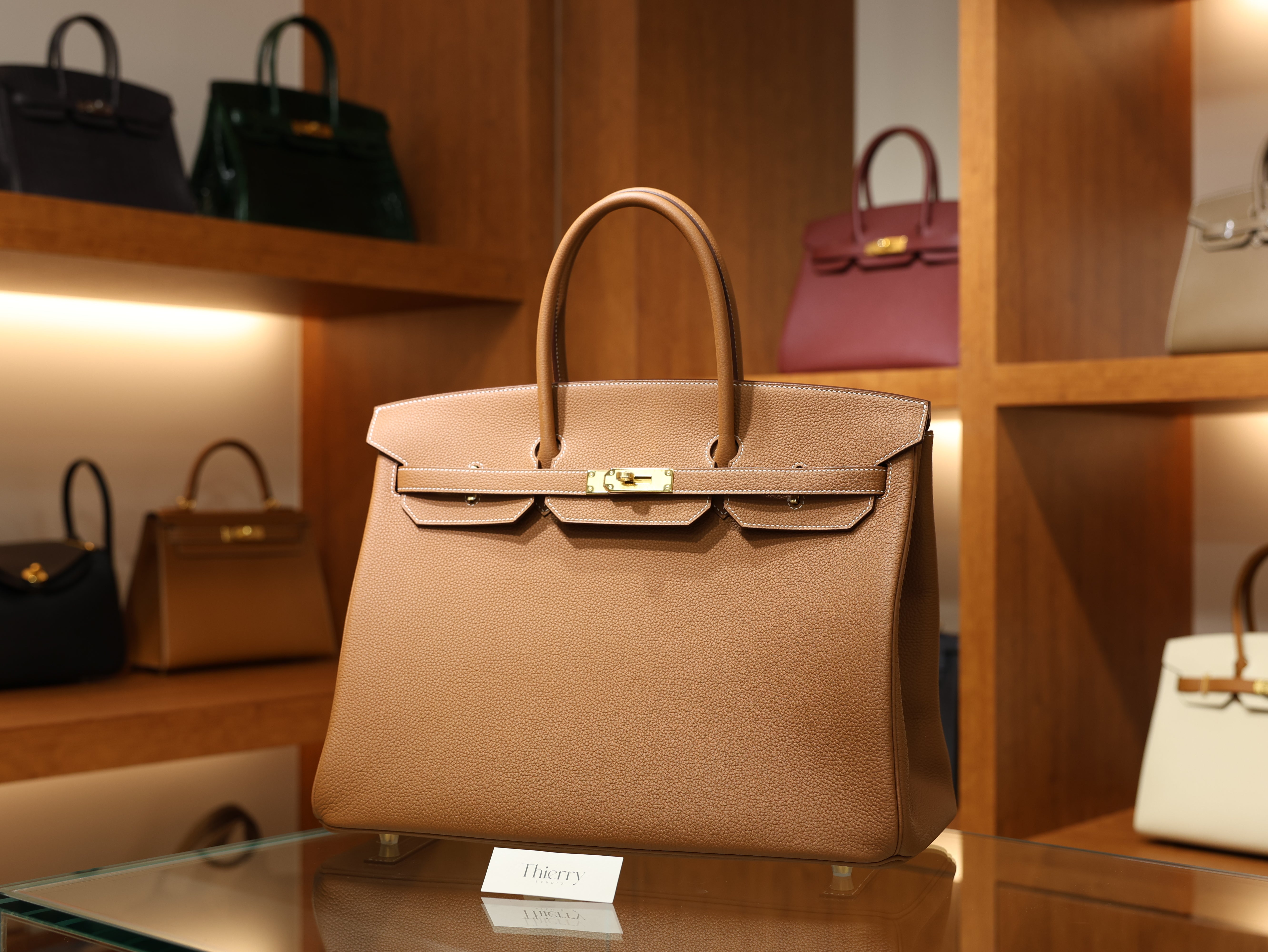 버킨 40 토고 골드 금장