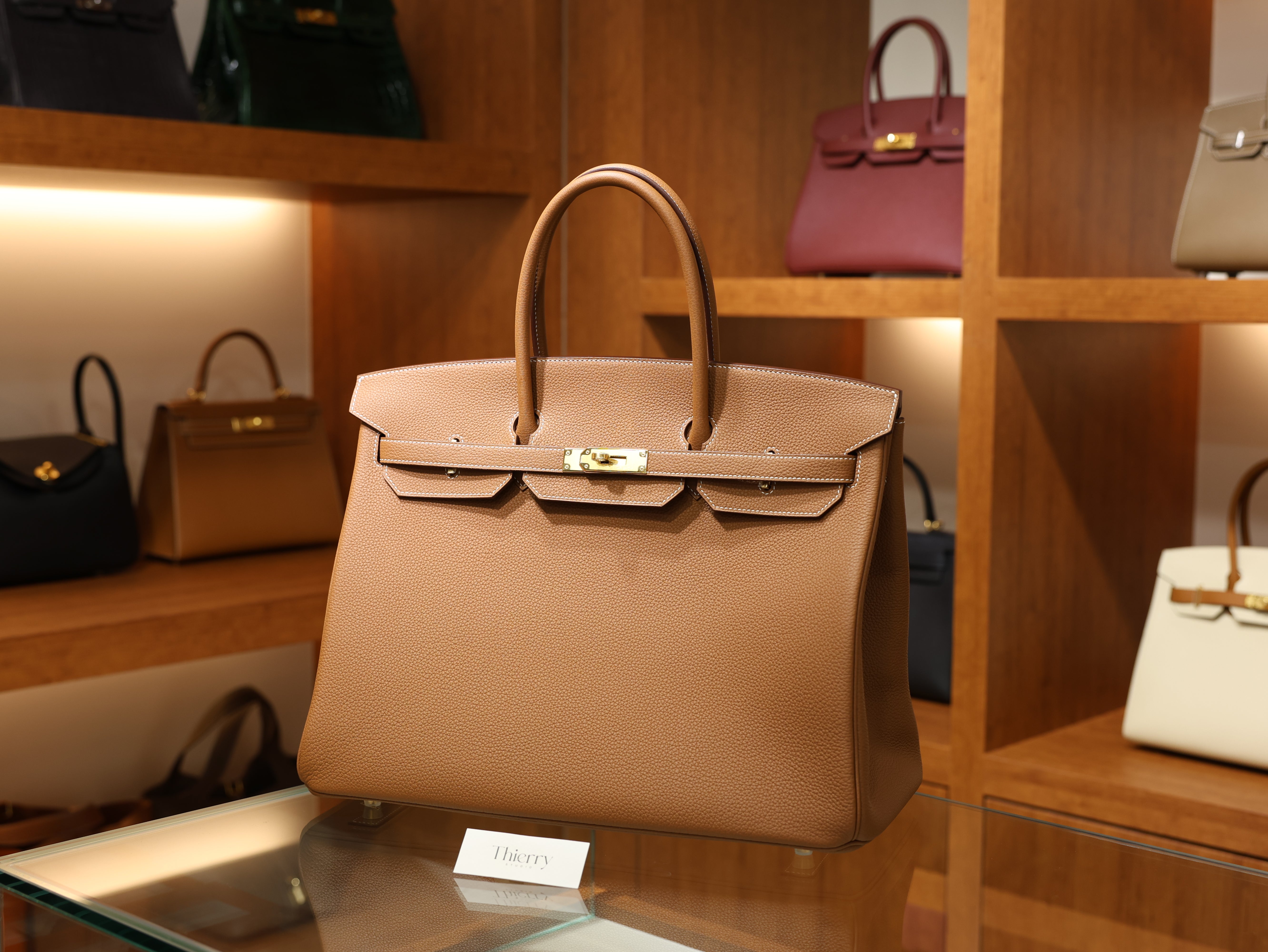 버킨 40 토고 골드 금장