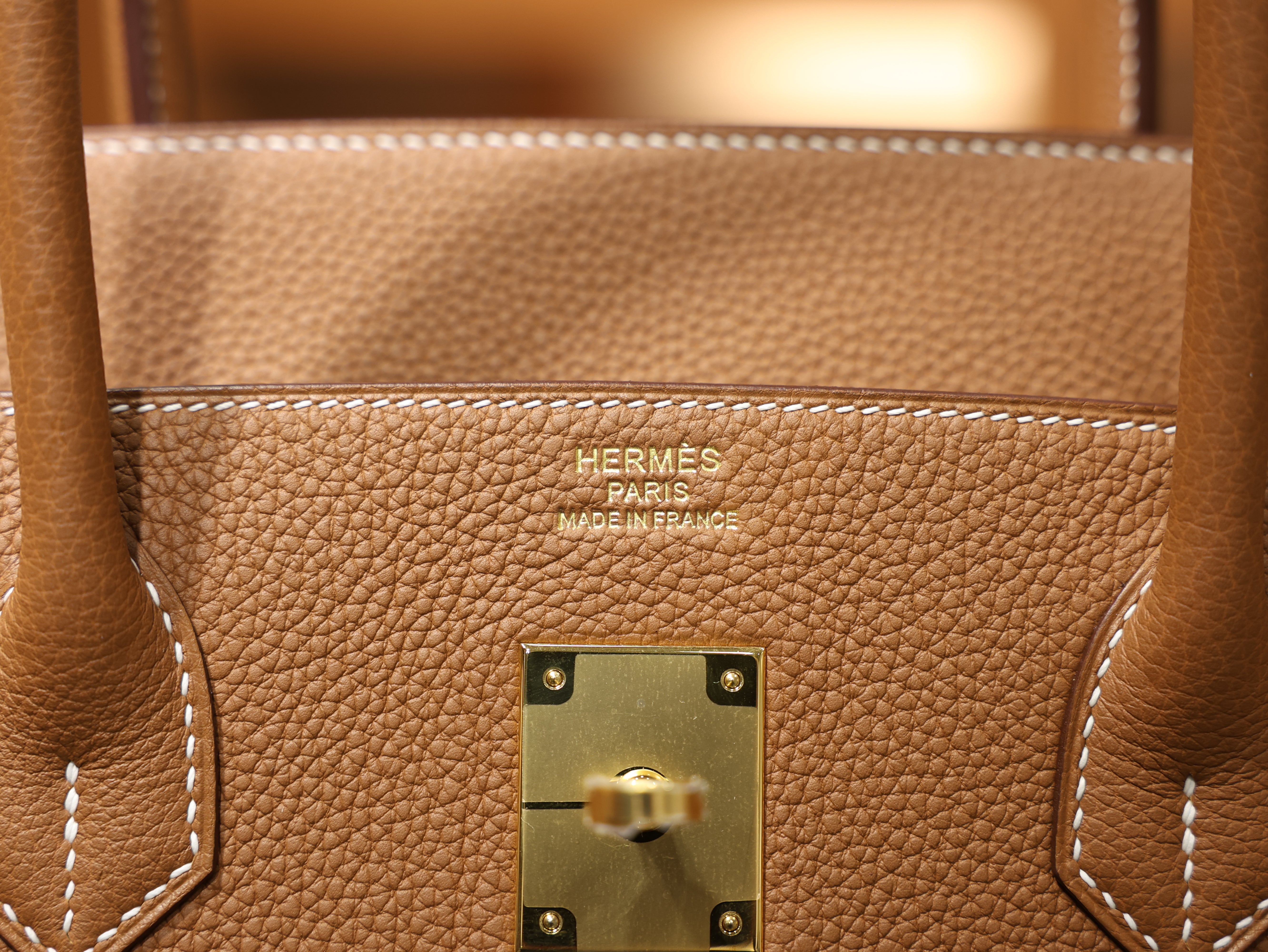 버킨 40 토고 골드 금장