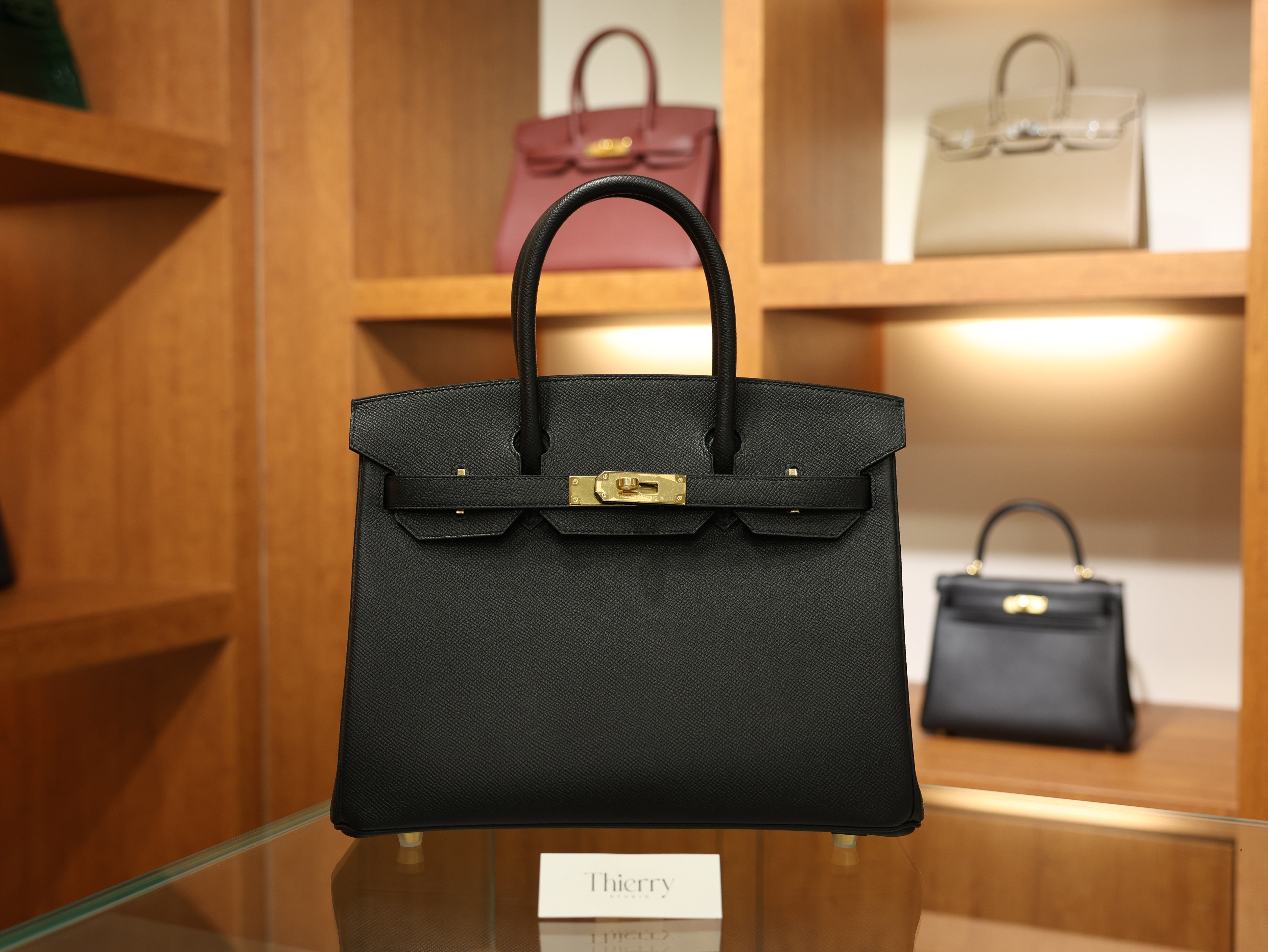 버킨 30 앱송 르투르네 블랙 금장