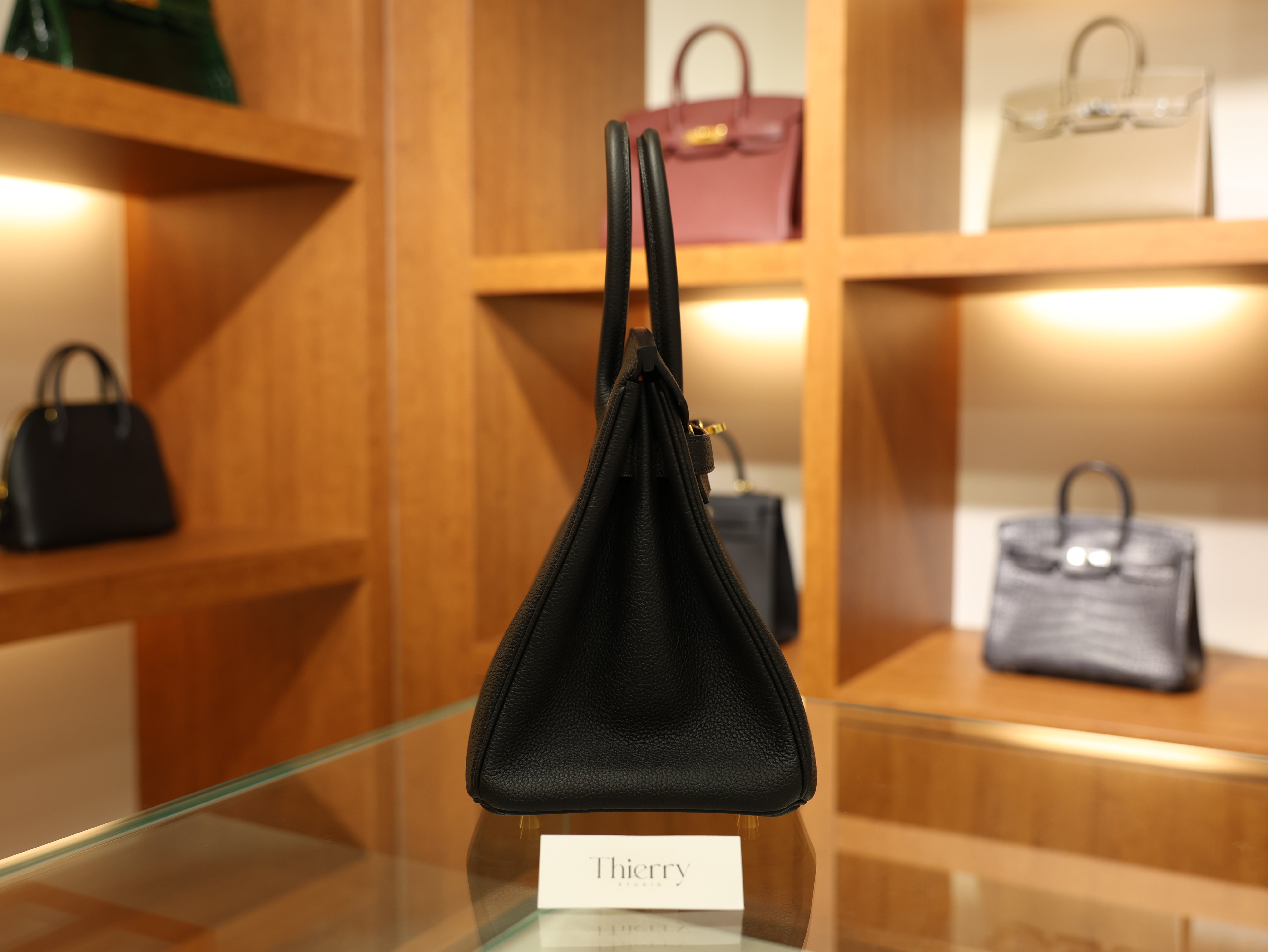 버킨 30 토고 블랙 금장