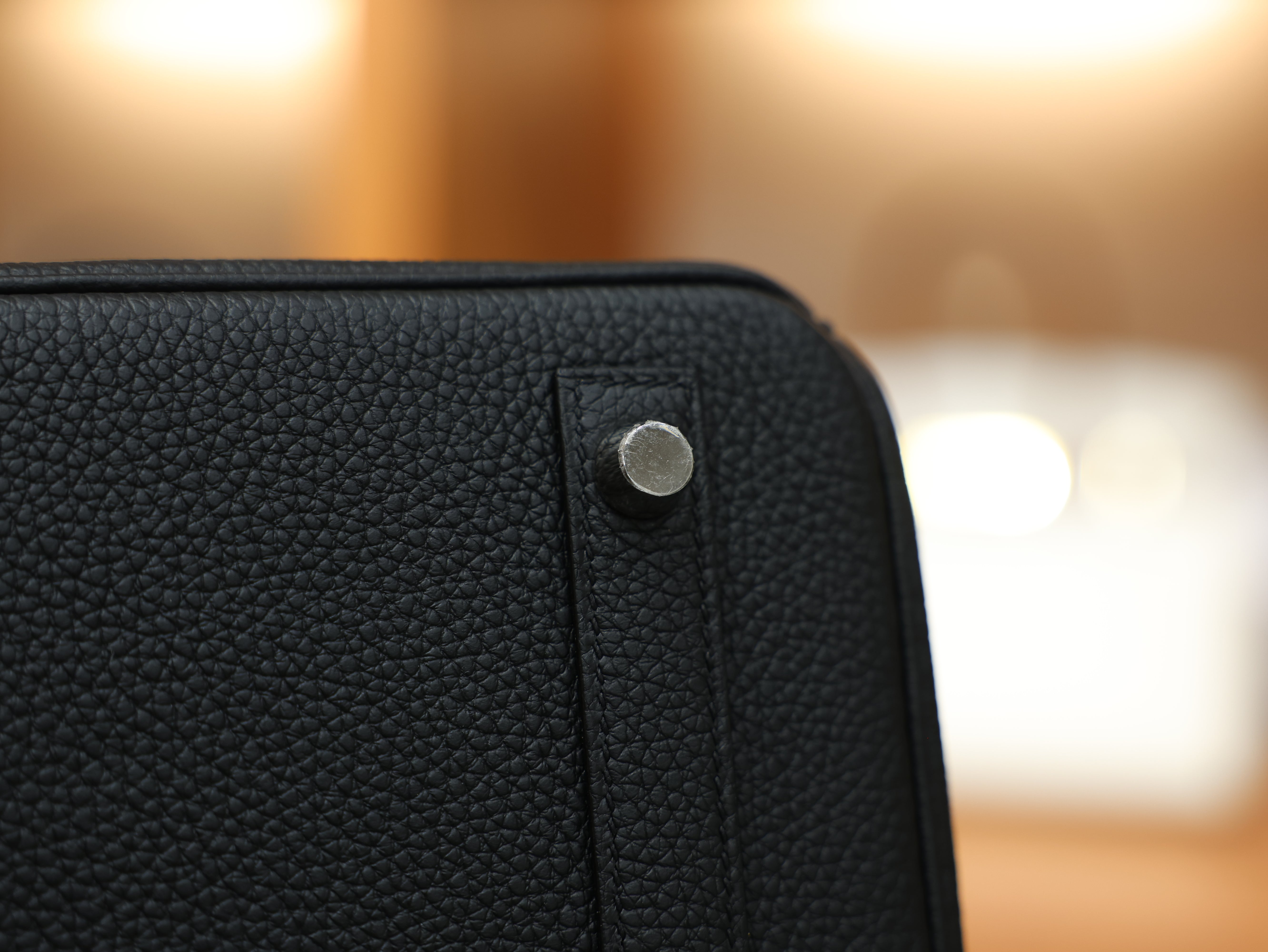 버킨 30 토고 블랙 은장