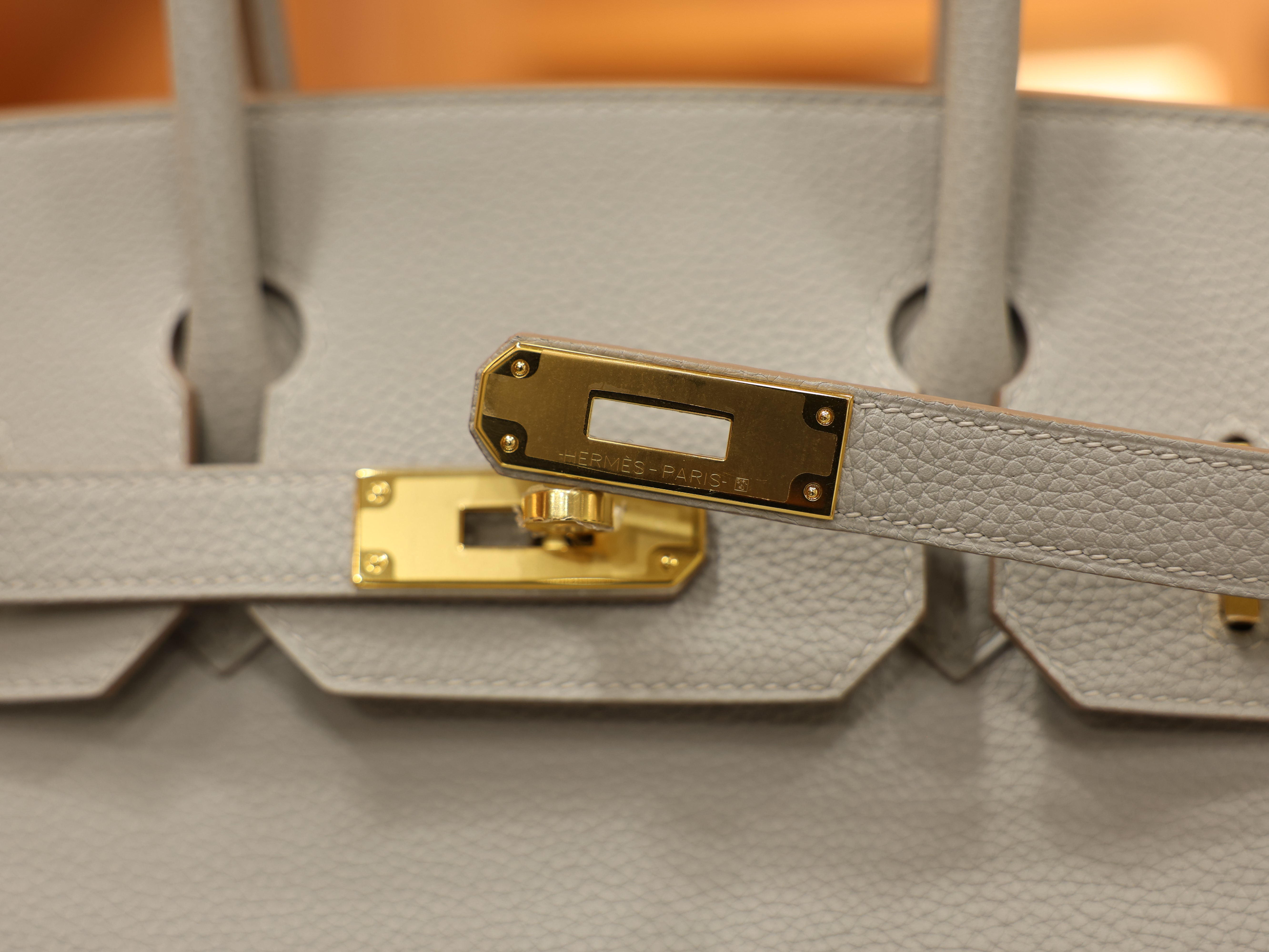 버킨 30 토고 그리스펄 금장