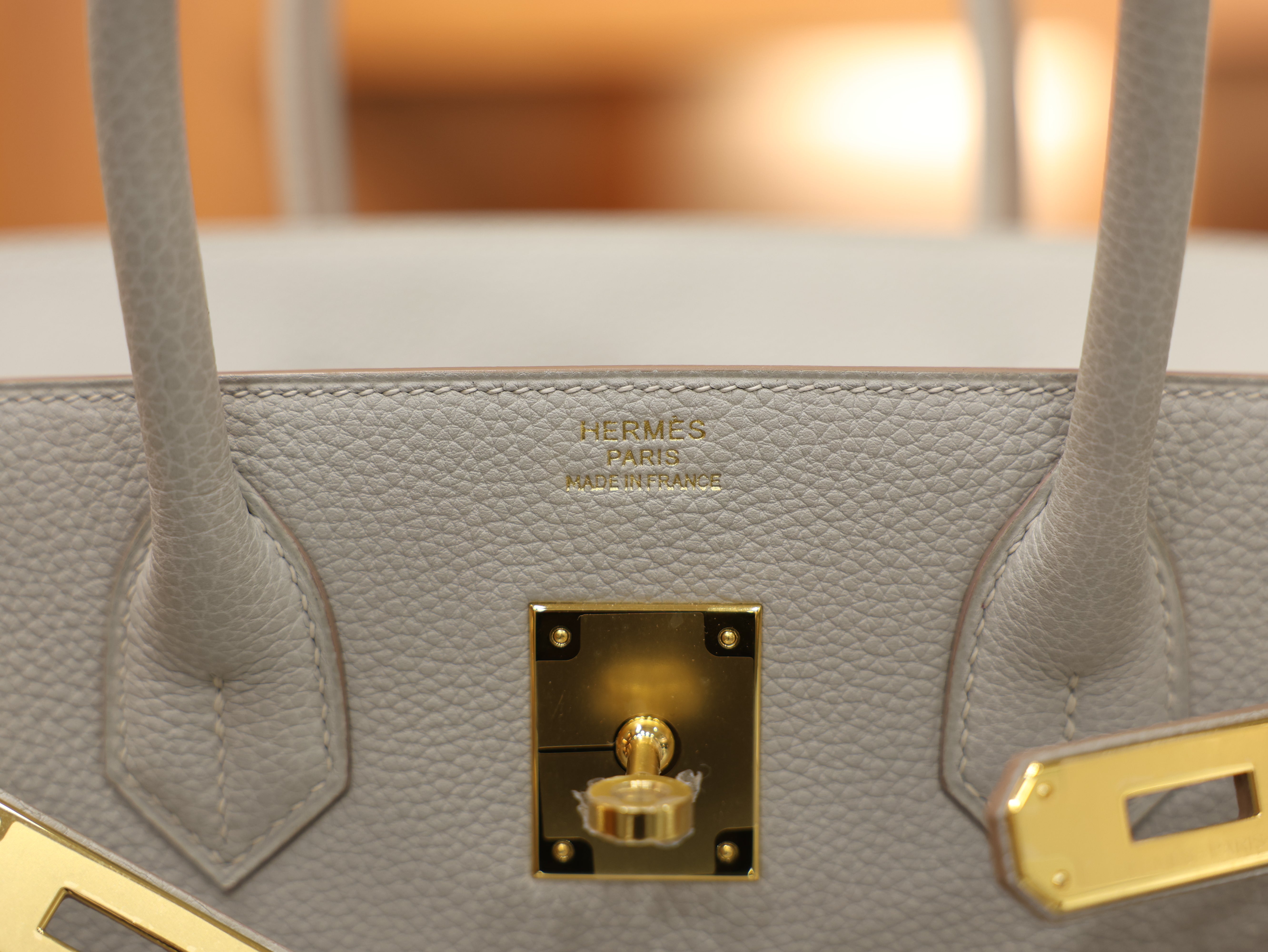 버킨 30 토고 그리스펄 금장