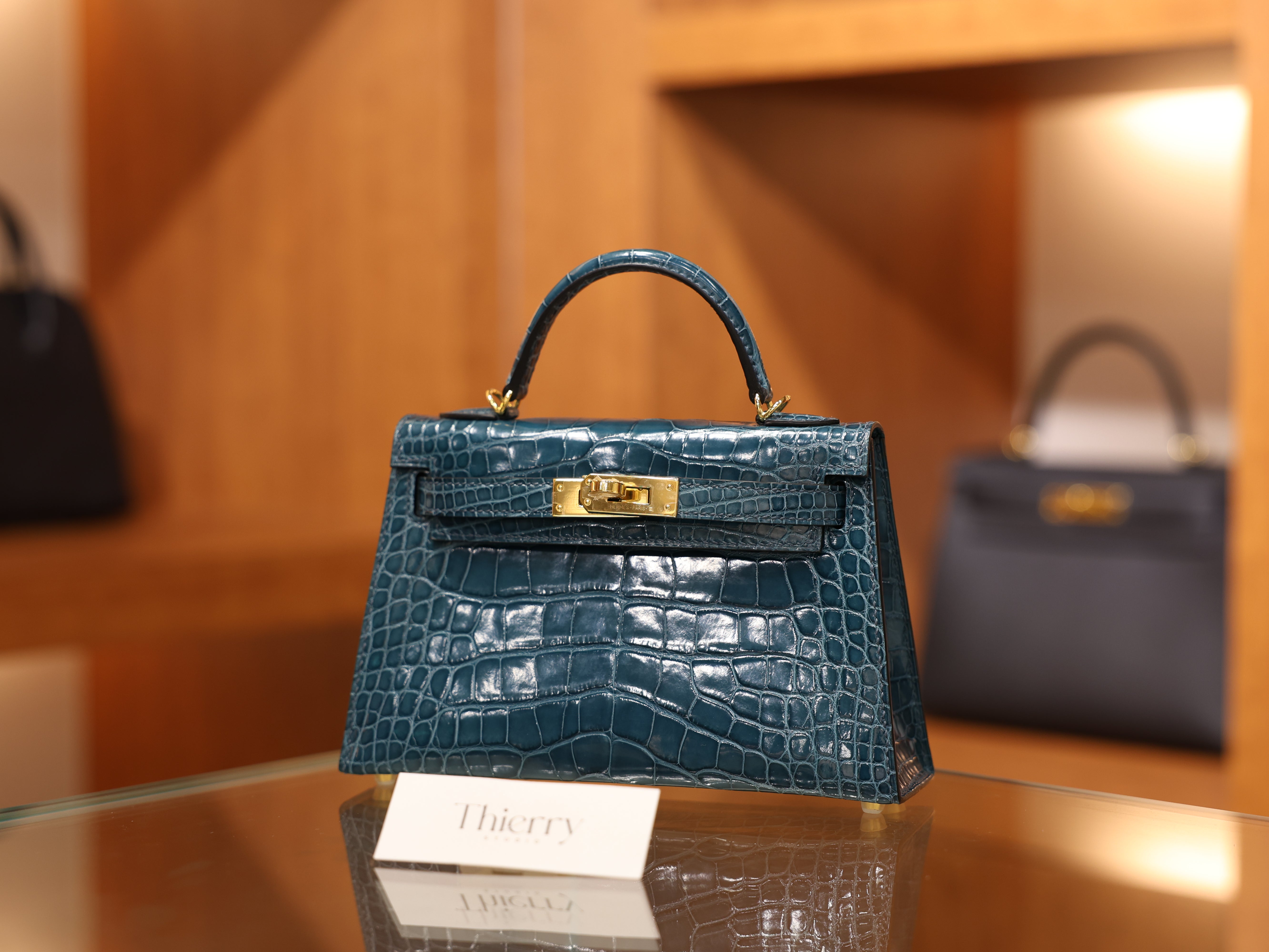 미니 켈리 샤이니 엘리게이터 베르트 보스포어 금장