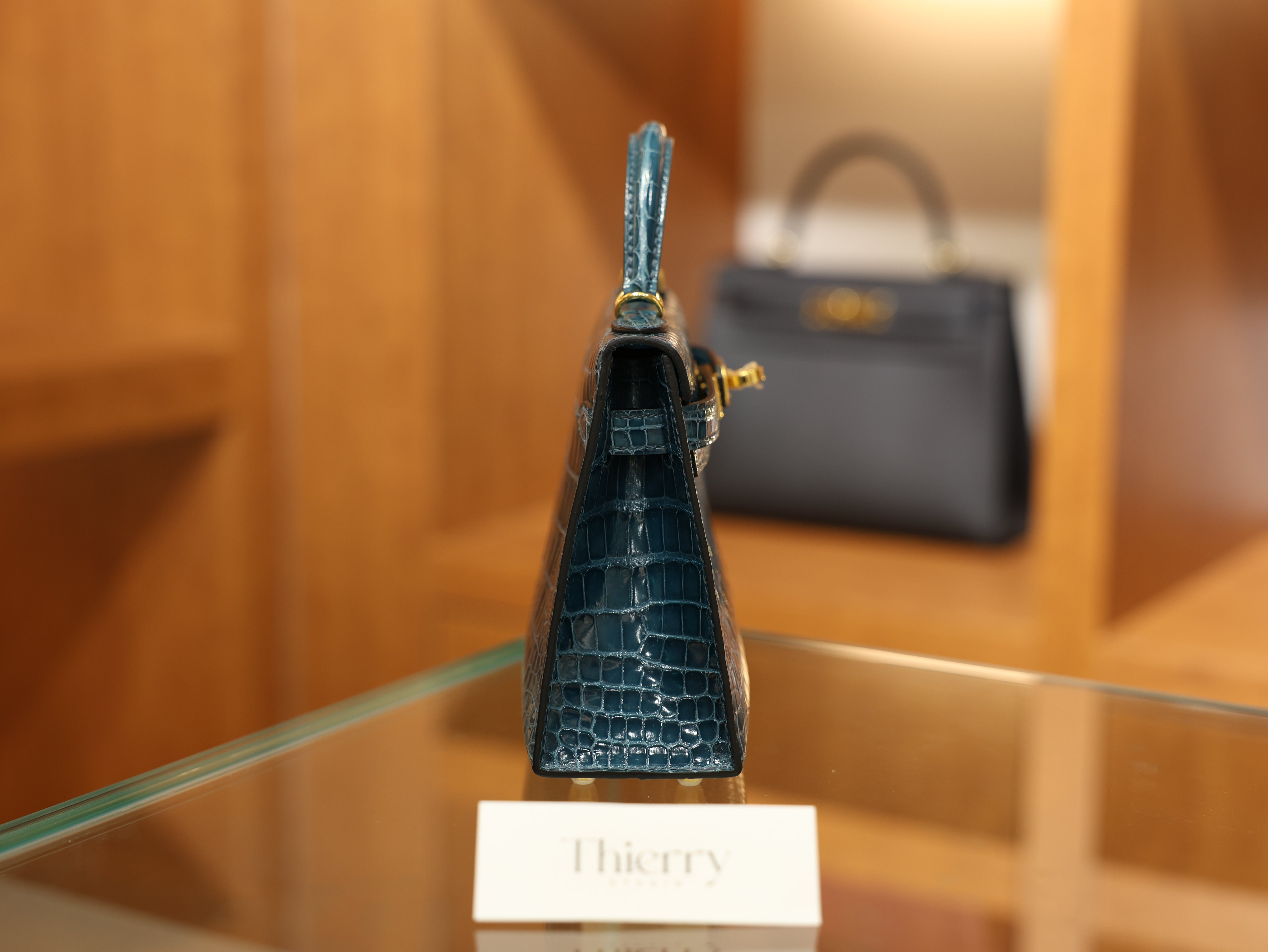 미니 켈리 샤이니 엘리게이터 베르트 보스포어 금장