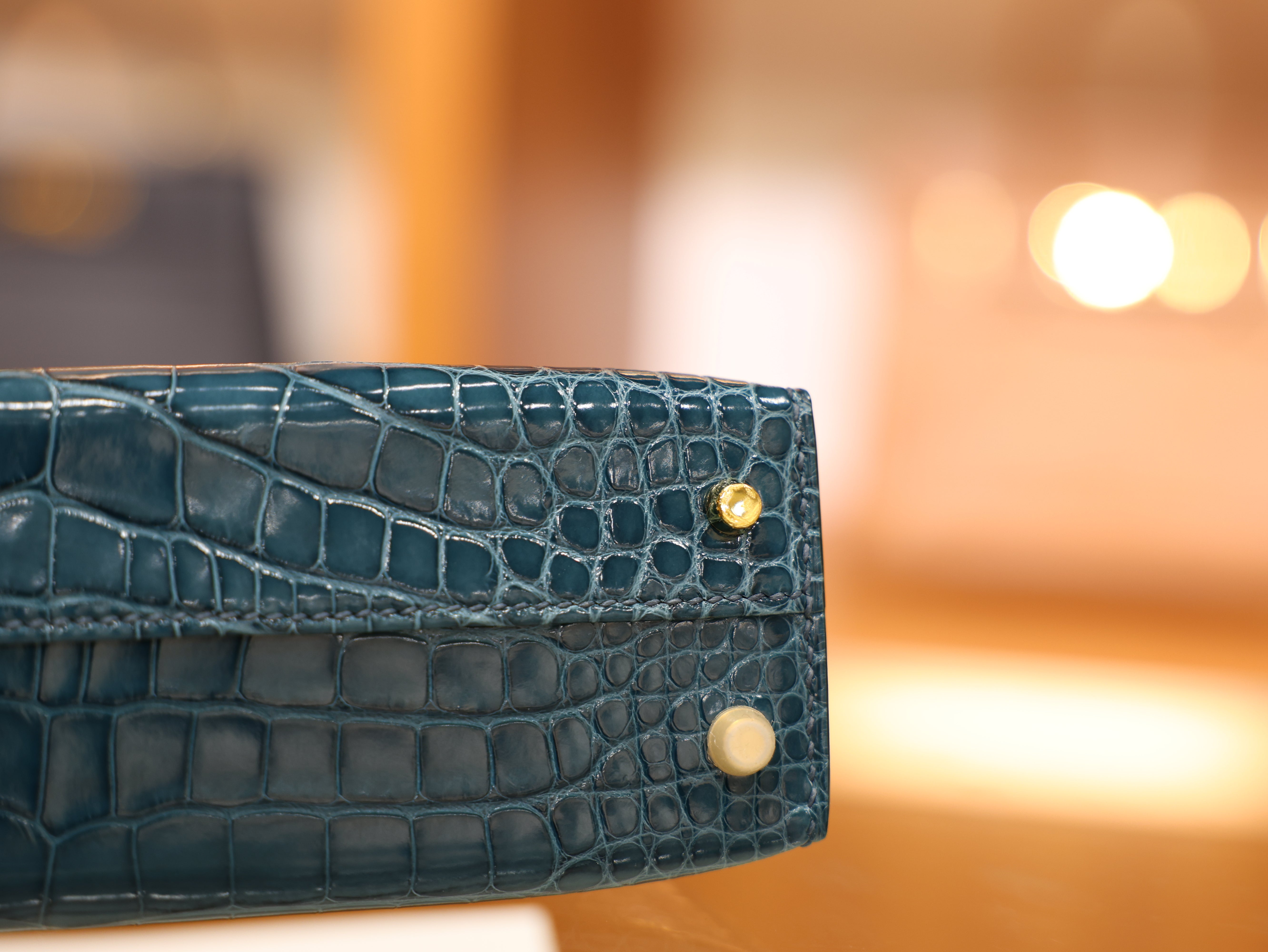 미니 켈리 샤이니 엘리게이터 베르트 보스포어 금장