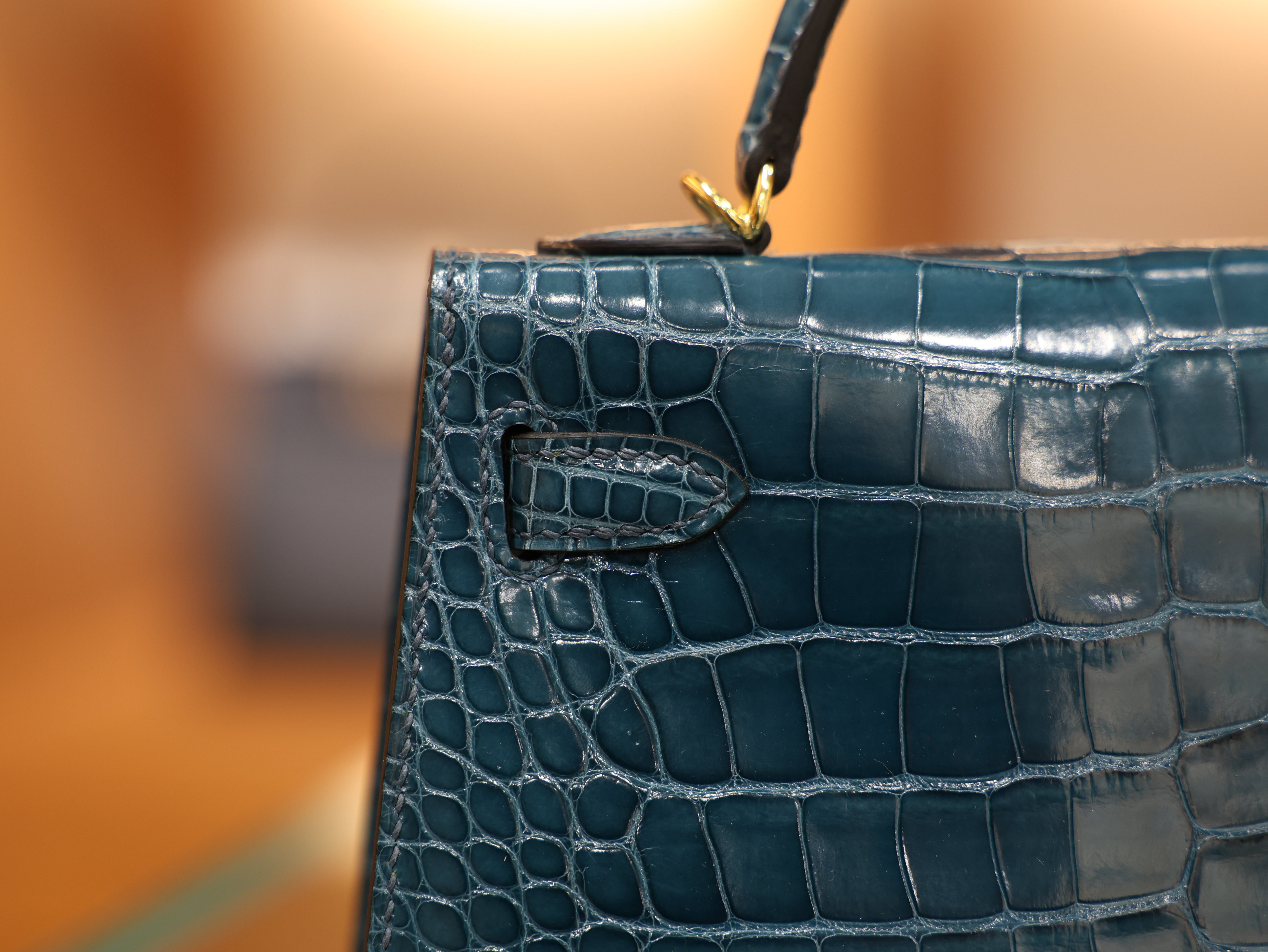 미니 켈리 샤이니 엘리게이터 베르트 보스포어 금장