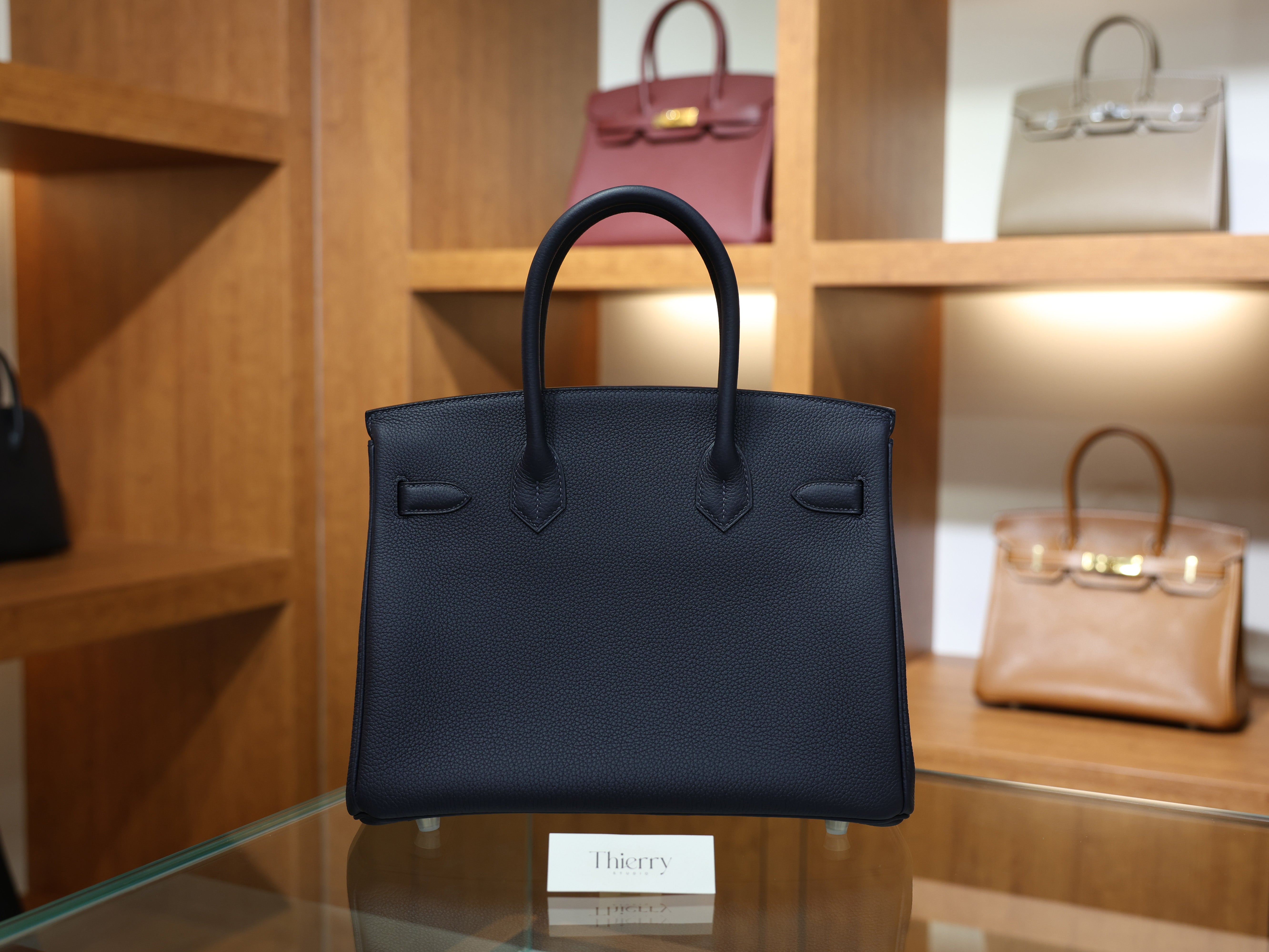 버킨 30 토고 블루뉘 은장