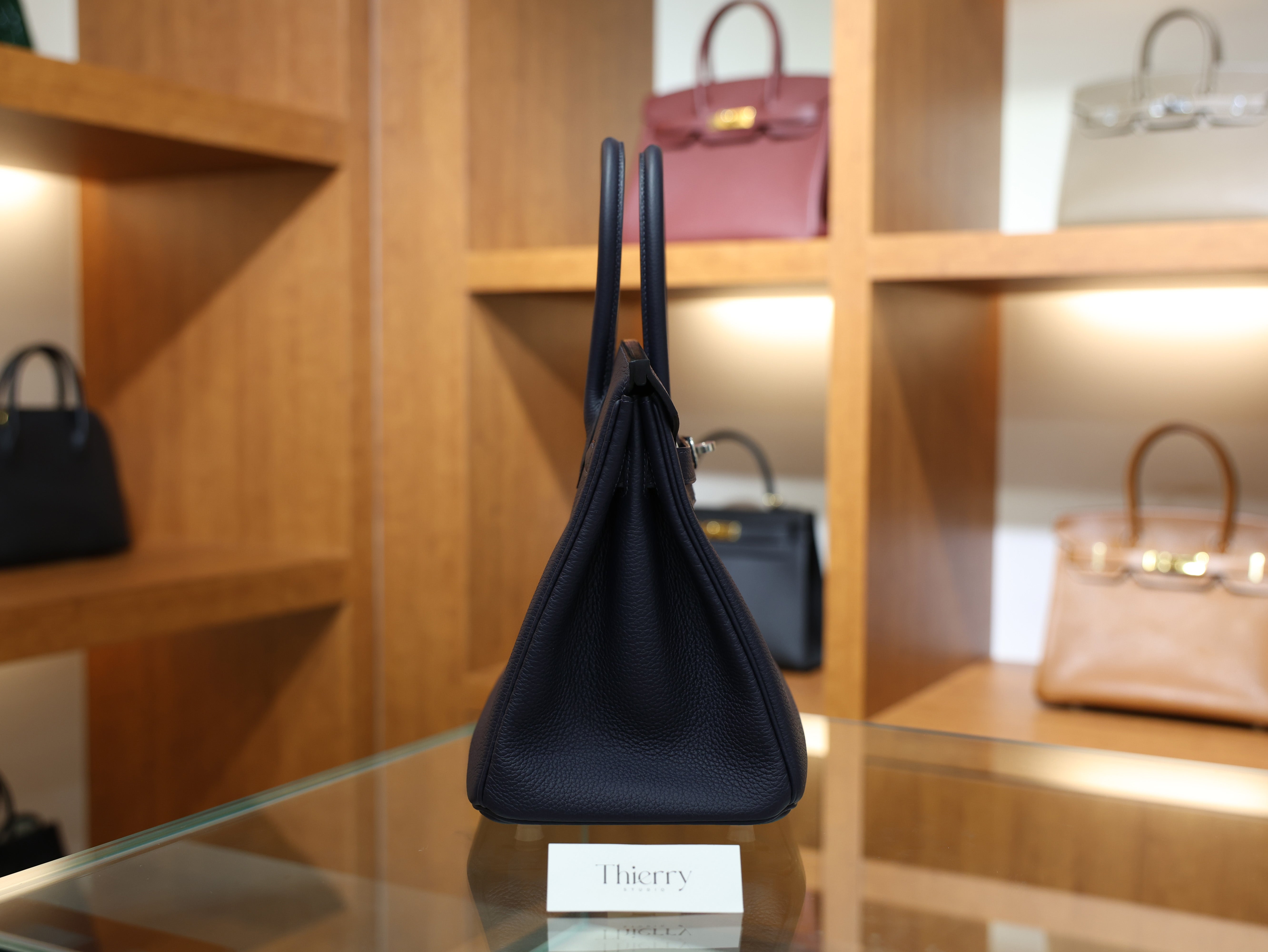 버킨 30 토고 블루뉘 은장