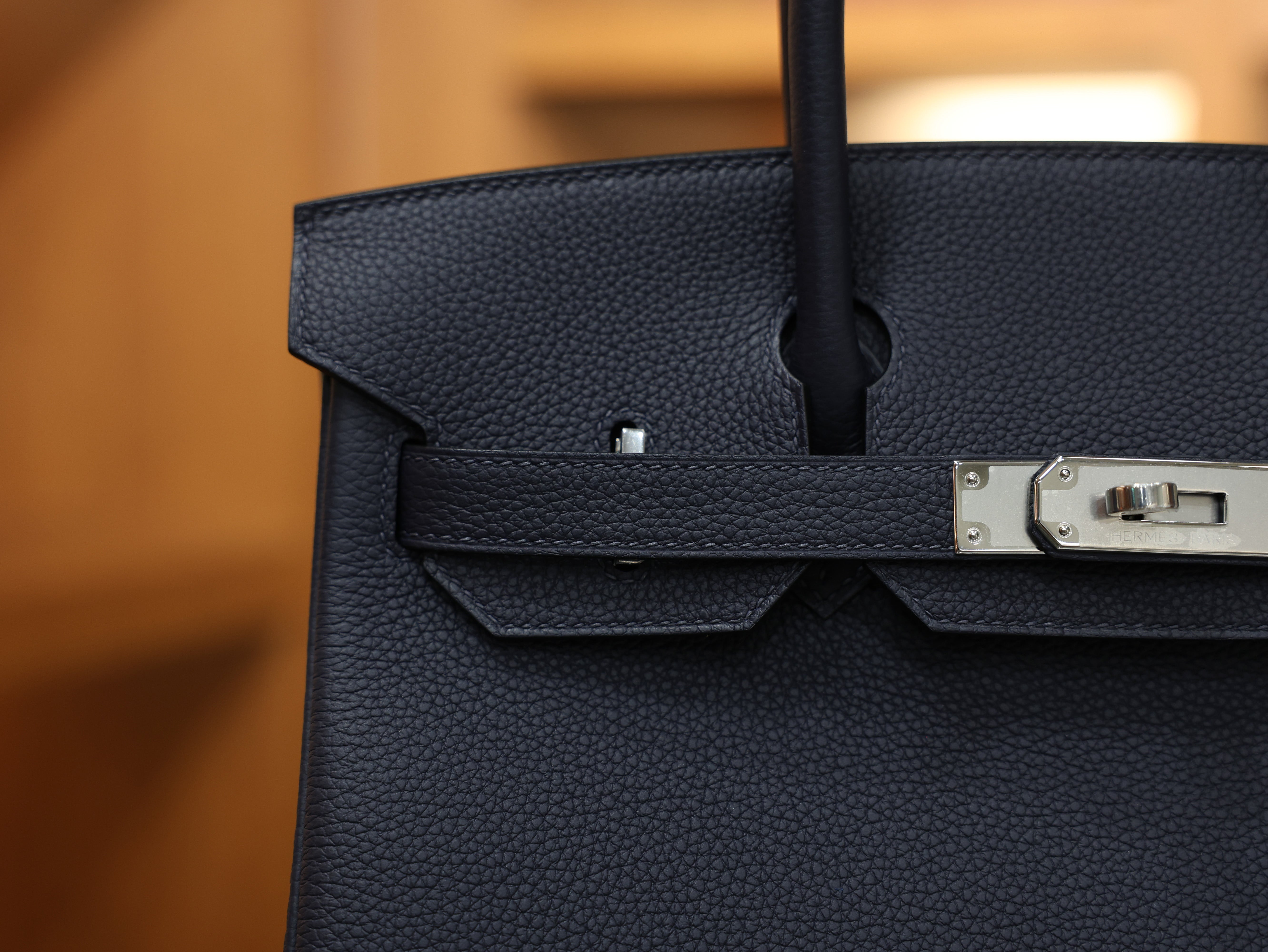 버킨 30 토고 블루뉘 은장