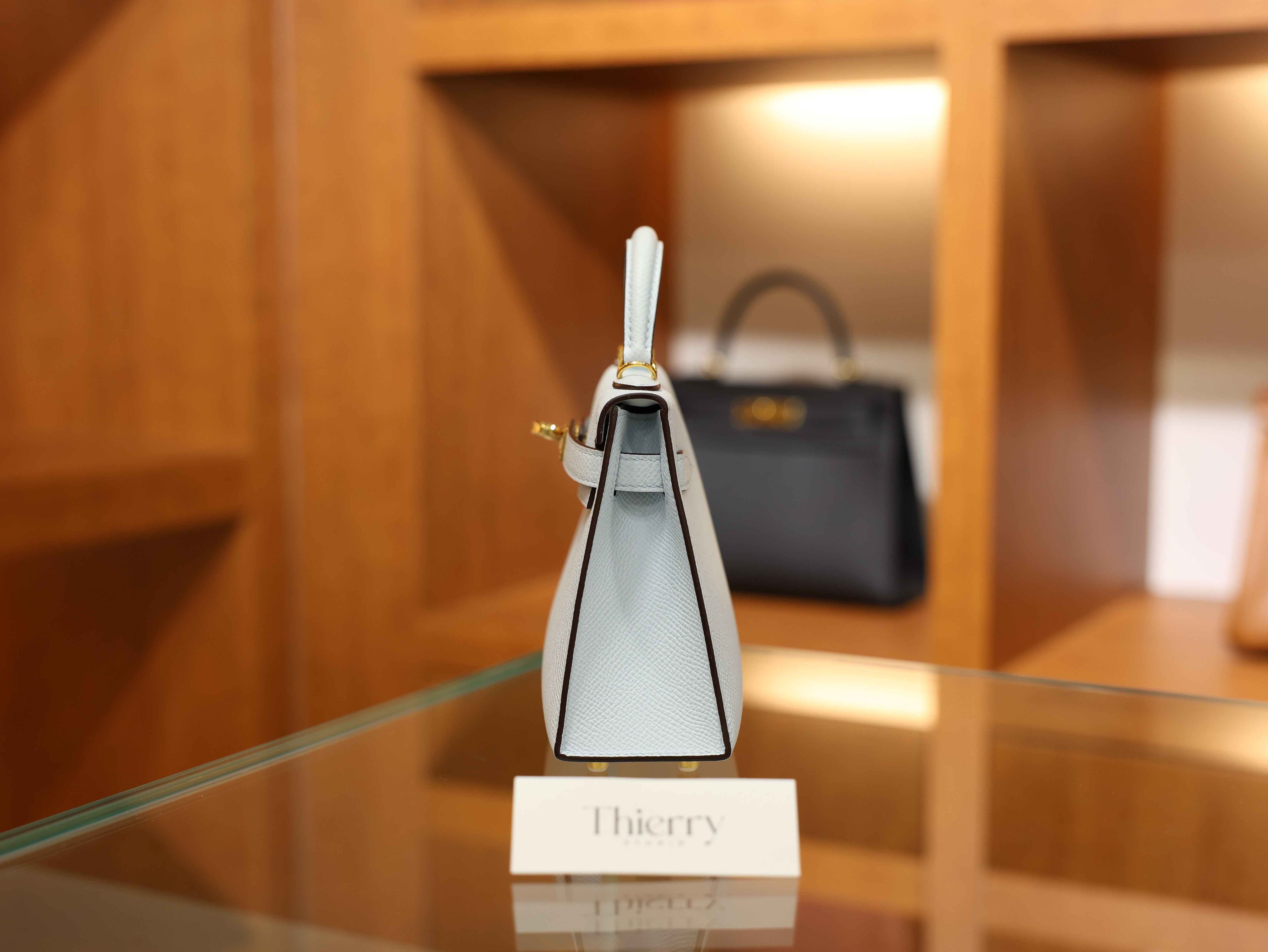 미니 켈리 앱송 블루 브룸 금장