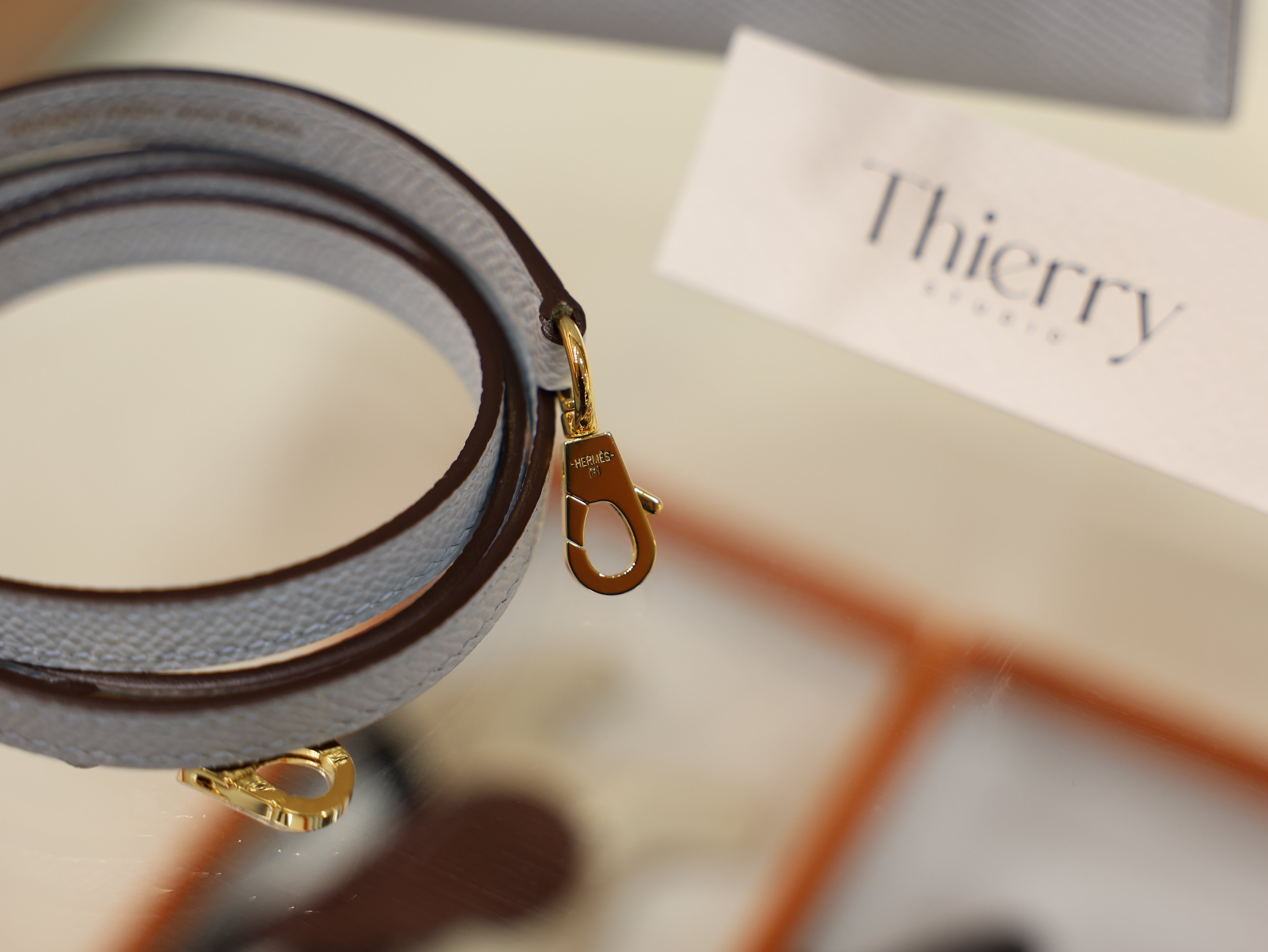 미니 켈리 앱송 블루 브룸 금장