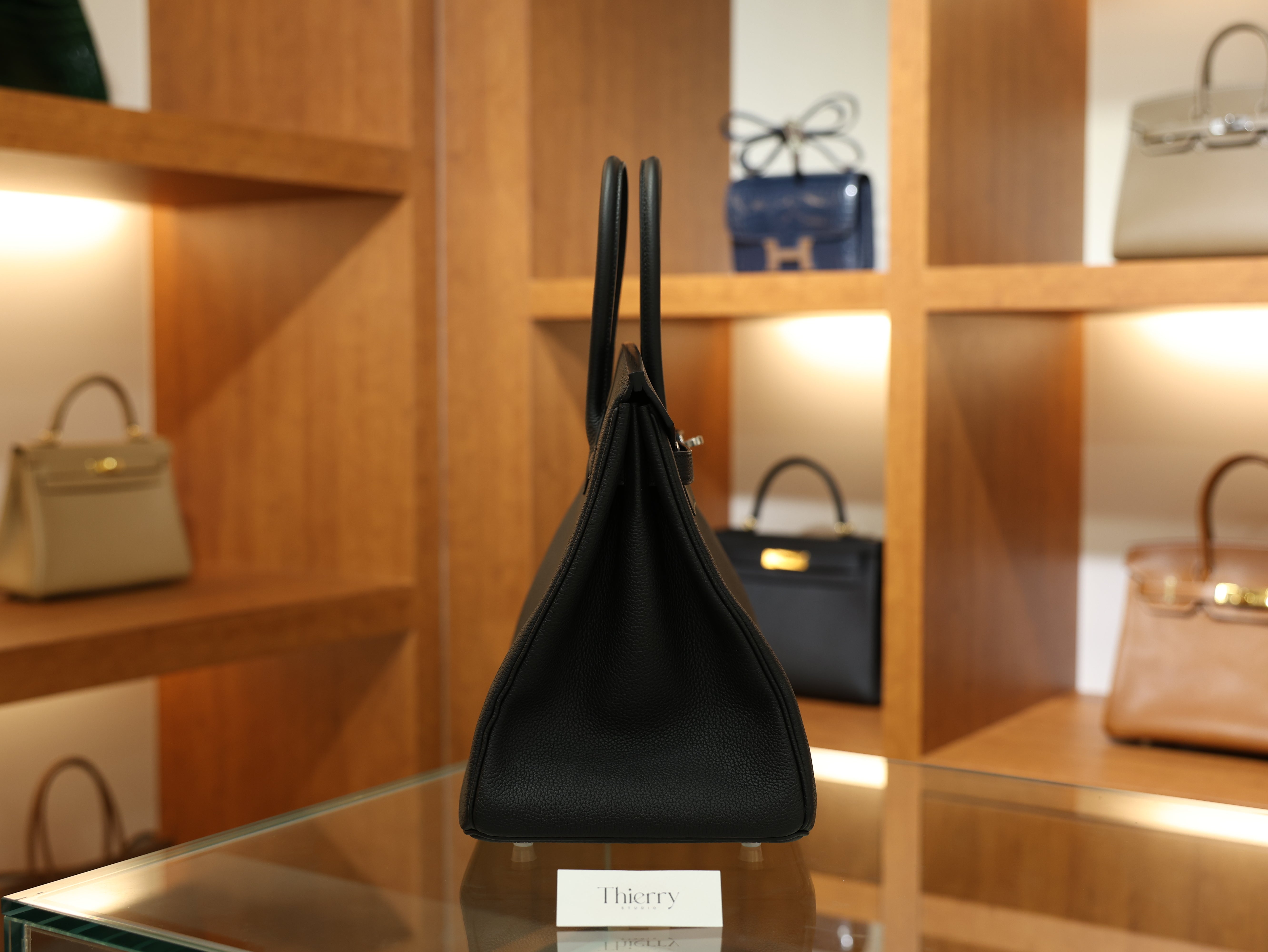 버킨 35 토고 블랙 은장